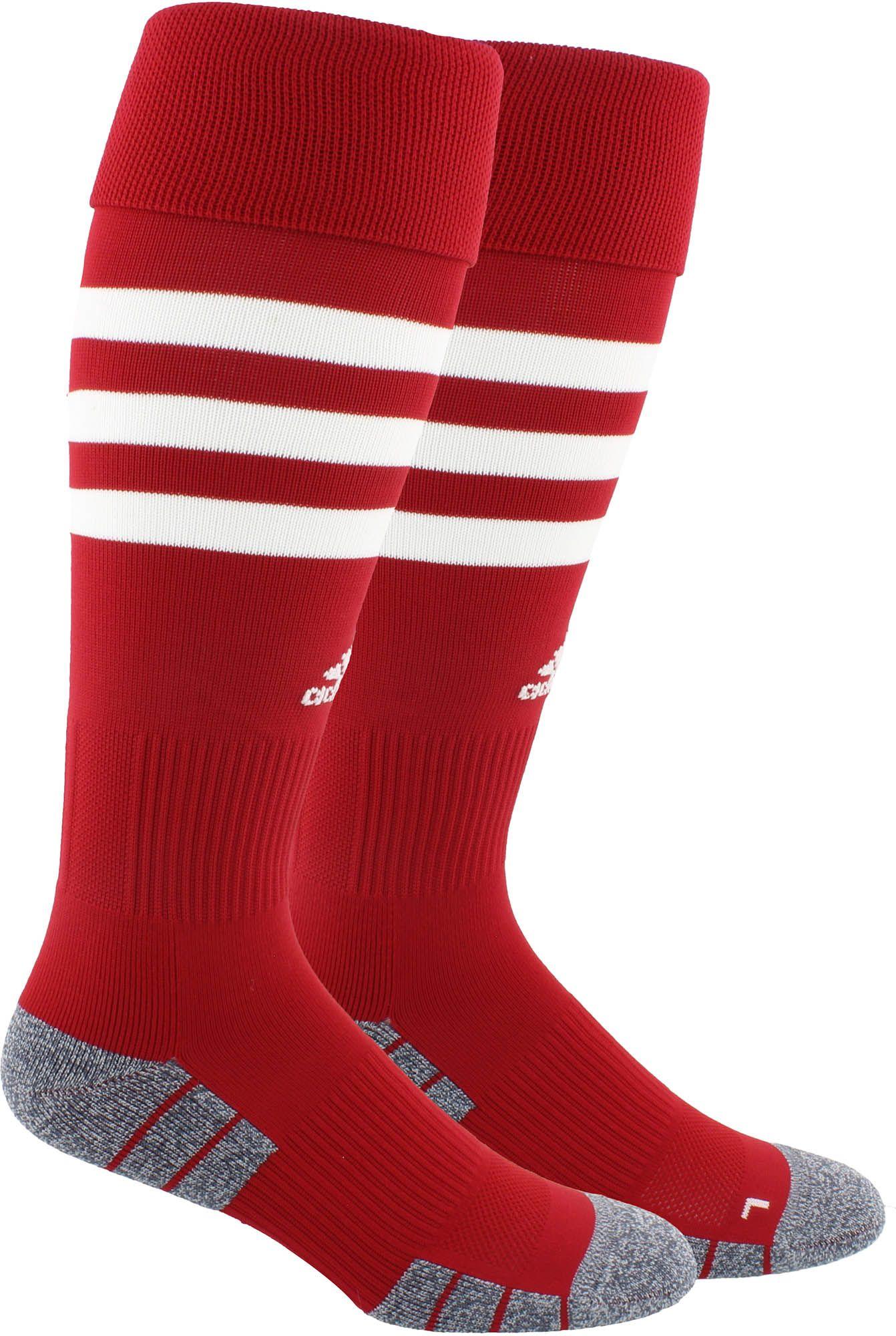 adidas 3-stripe Hoop Soccer Socks in Red - Lyst