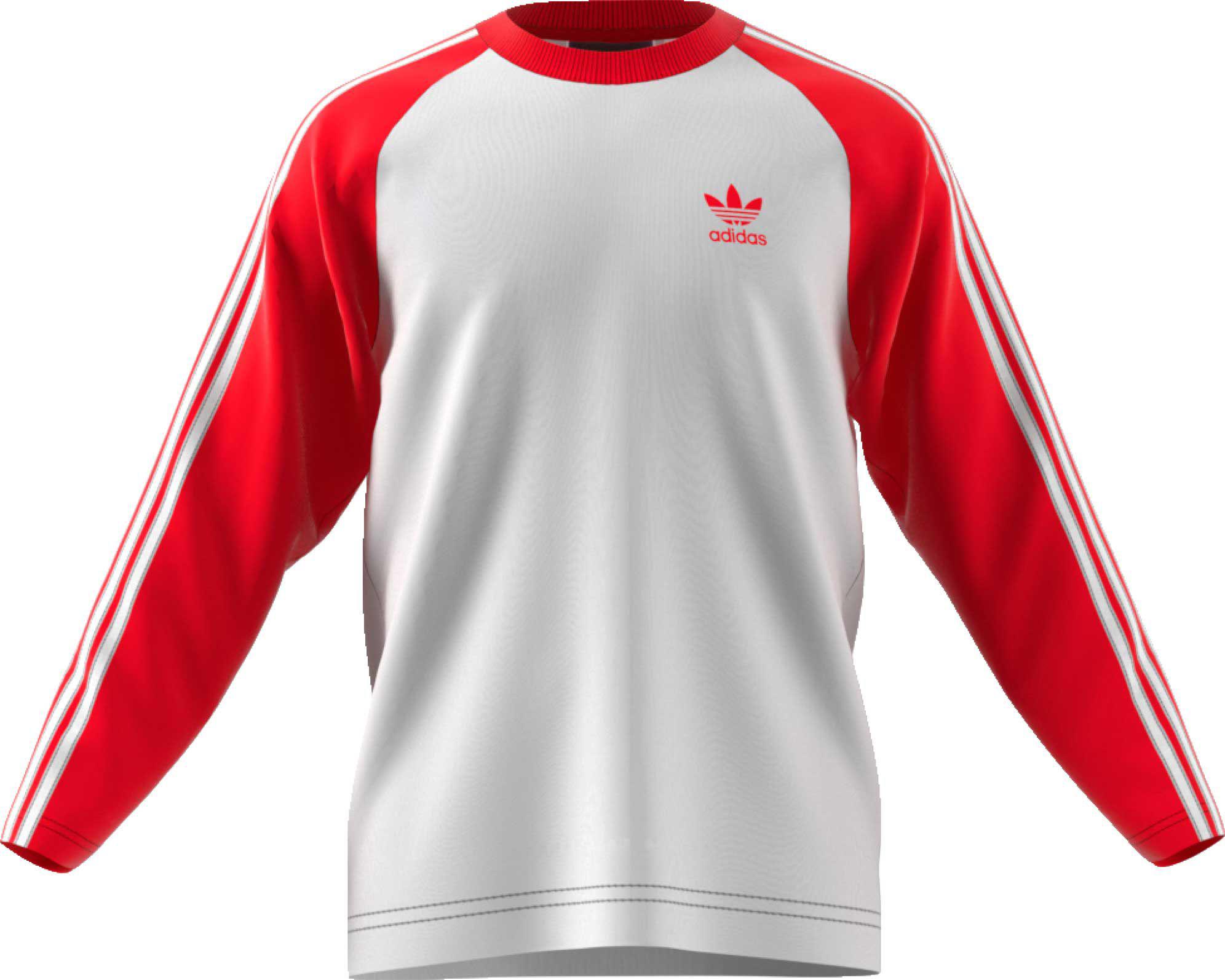 adidas t shirt white and red