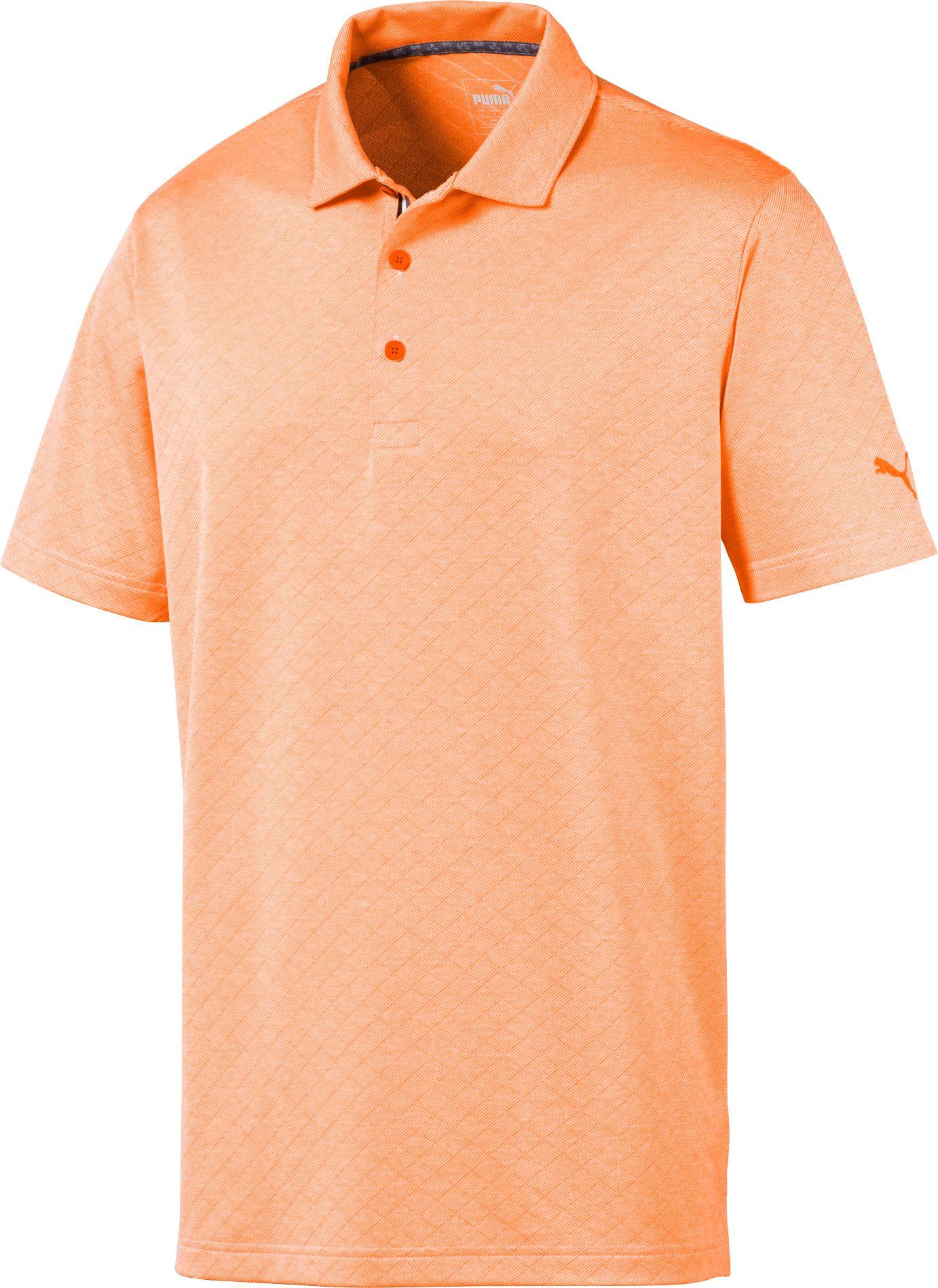 PUMA Field Golf Polo in Orange for Men - Lyst