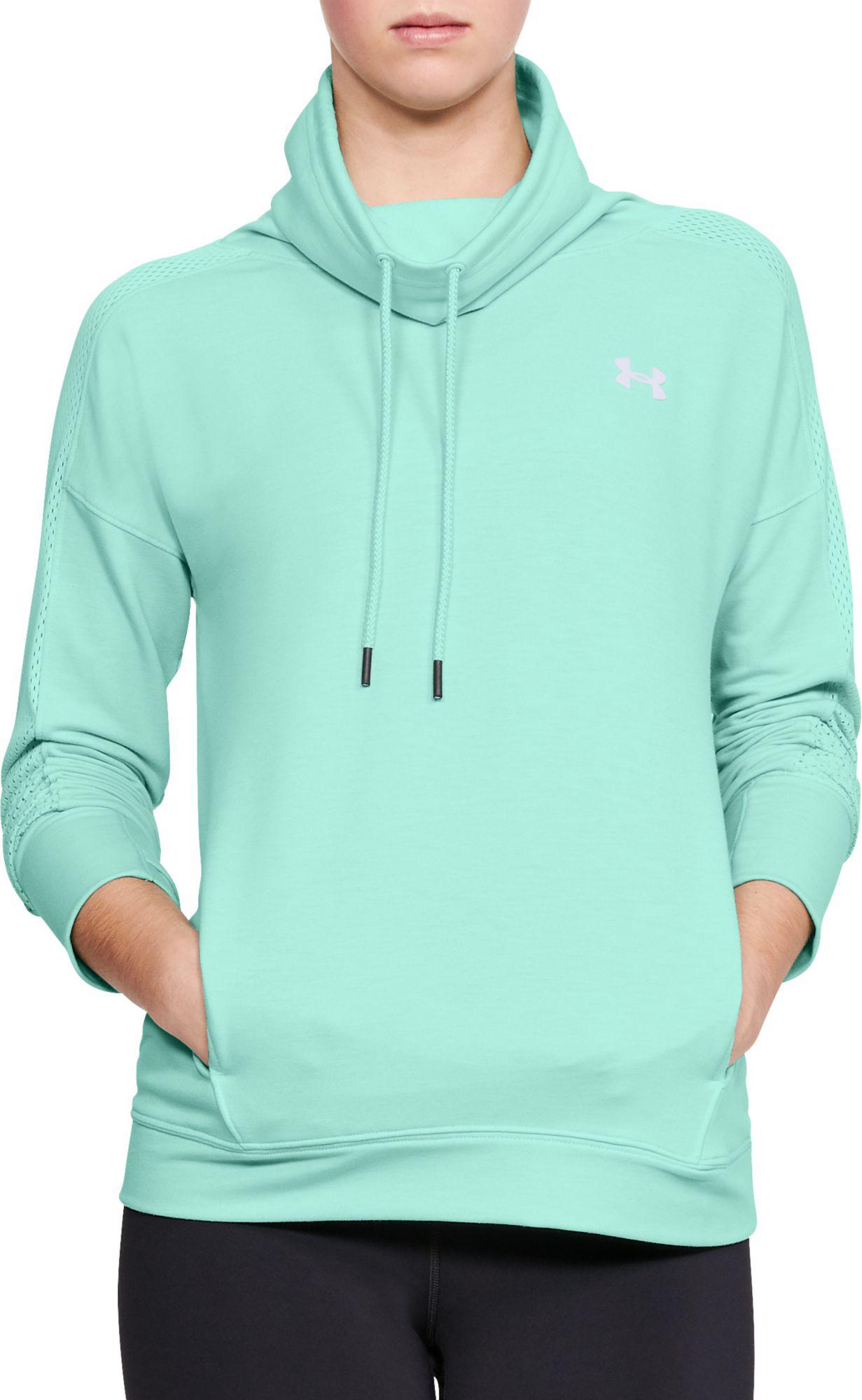 Donna Featherweight Fleece Funnel Maglia A Maniche Lunghe Under Armour