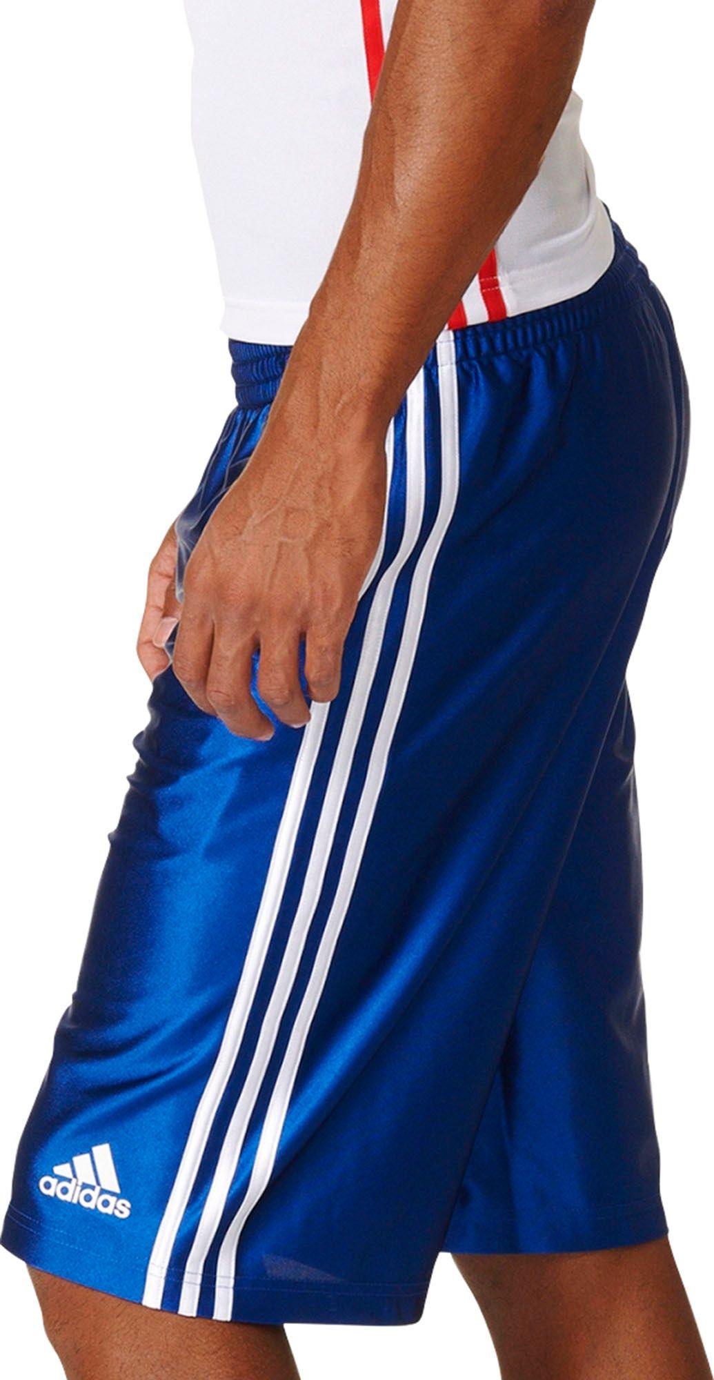 blue adidas basketball shorts