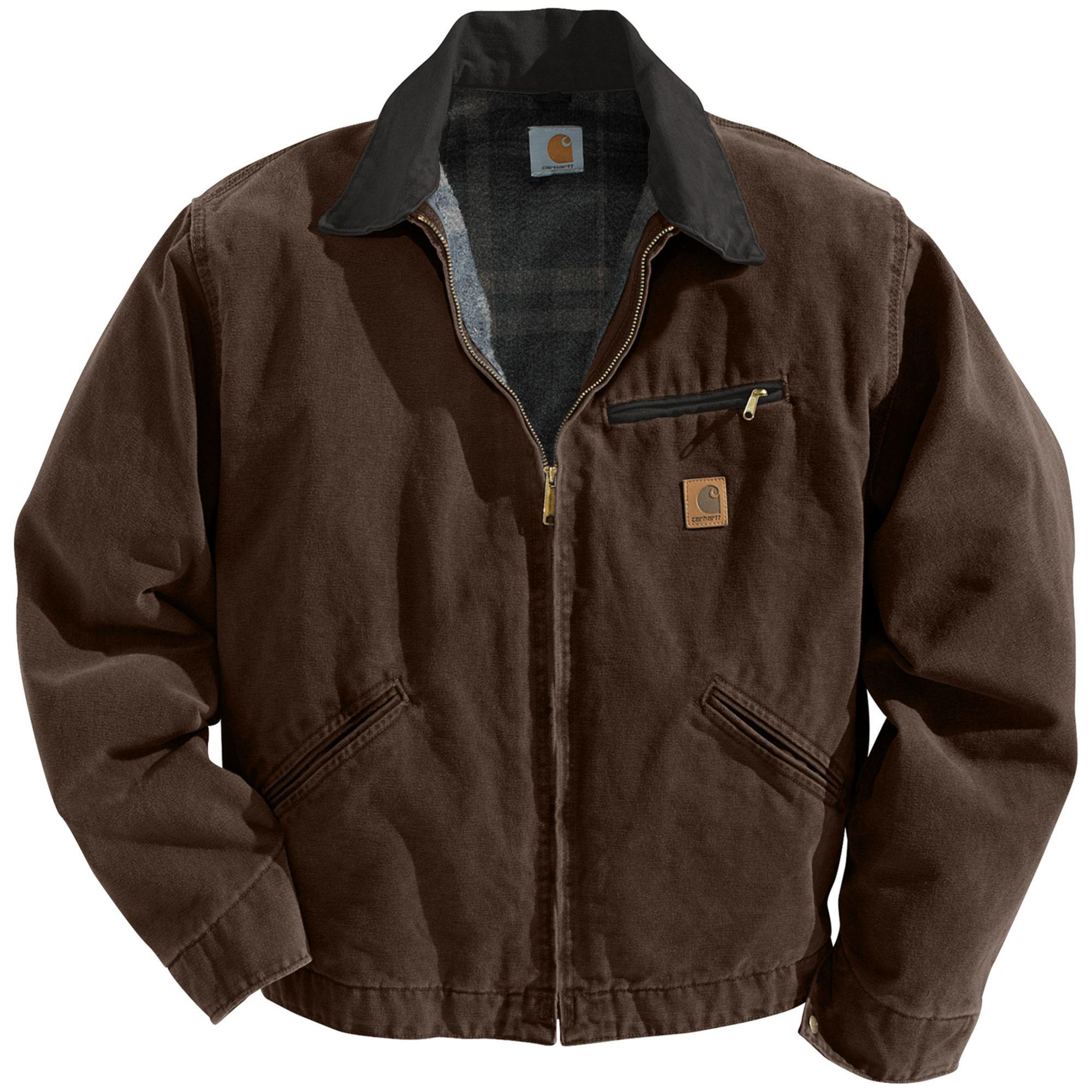 Carhartt Synthetic Sandstone Detroit Jacket in Dark Brown (Brown) for Men |  Lyst