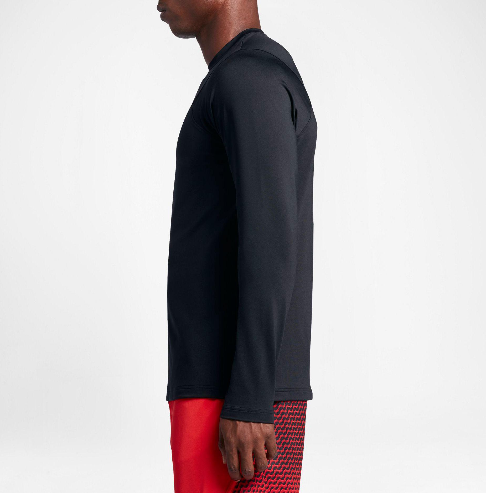 Nike Synthetic Jordan Flight Performance Long Sleeve Basketball Shirt