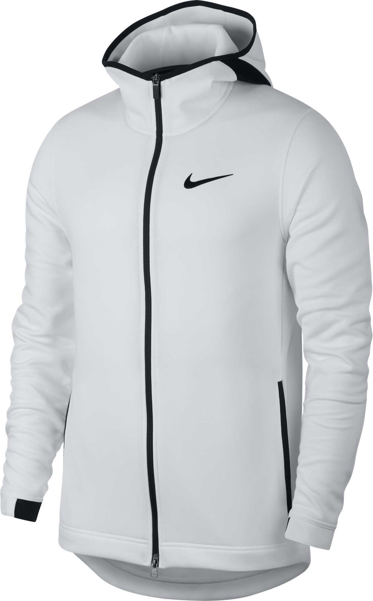 Nike Synthetic Therma Winterized Full-zip Hoodie in White/Black (White ...