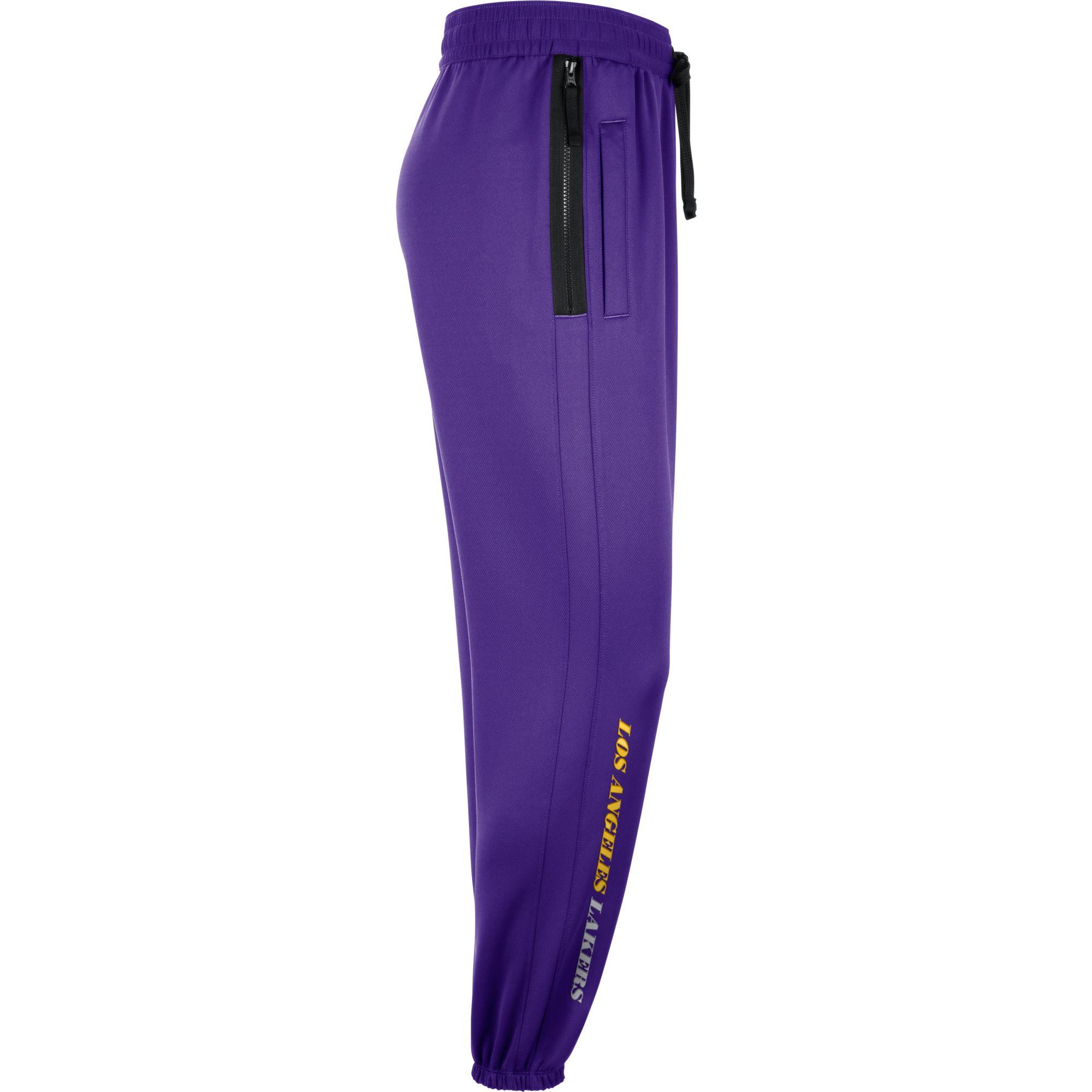 Nike Los Angeles Lakers Dri-fit Thermaflex Pants in Purple for Men - Lyst