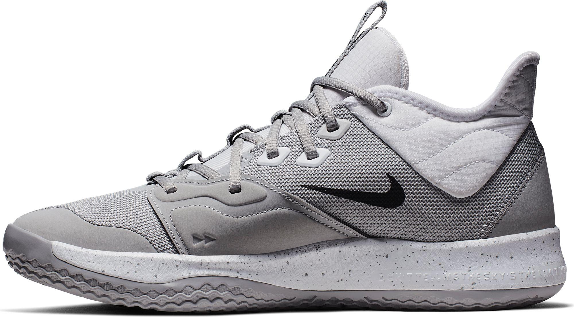 nike pg3 basketball shoes grey