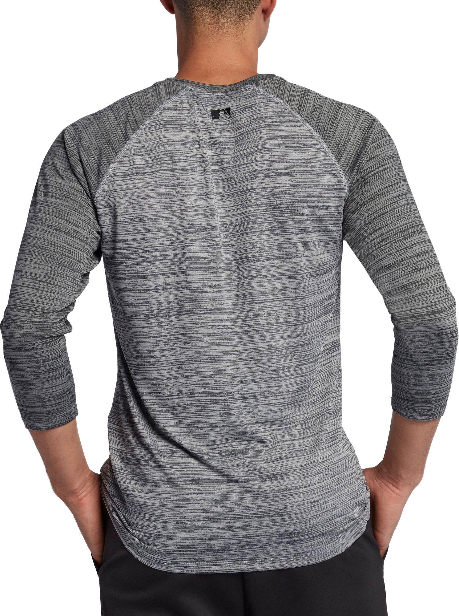 Download Nike Synthetic Dry Mlb 3/4 Sleeve Baseball T-shirt in Gray ...