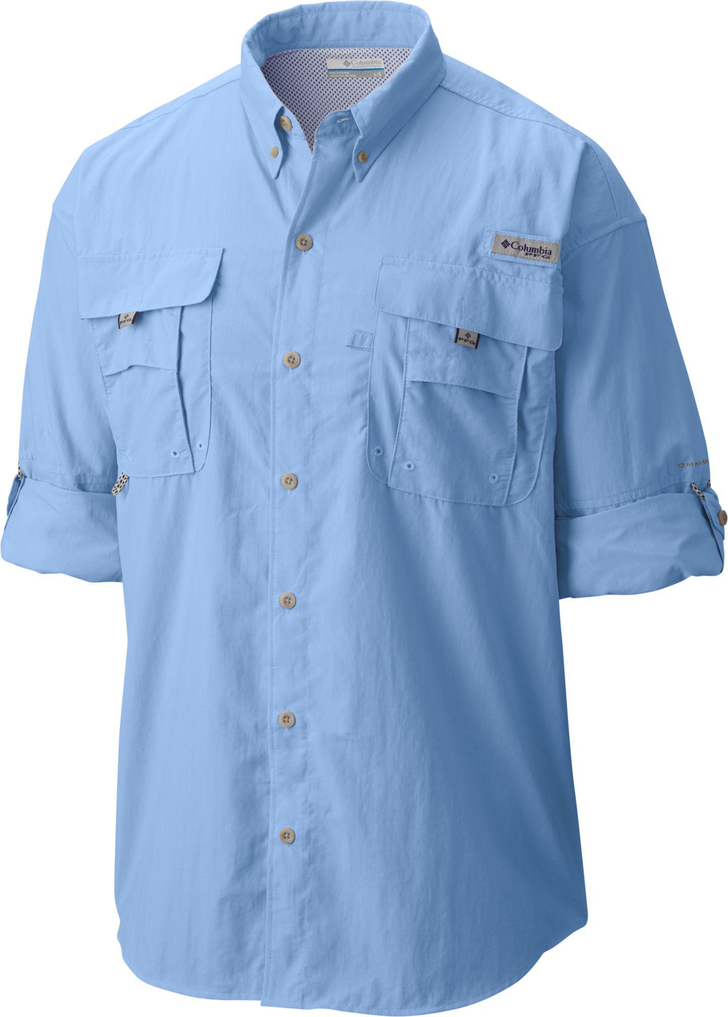 columbia blue long sleeve shirt