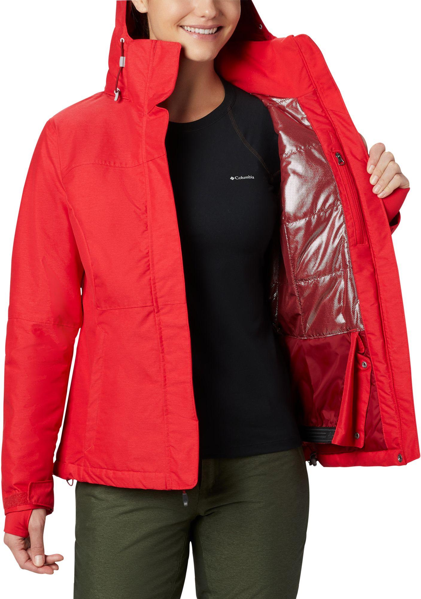 Columbia Alpine Action Omni-heat Hooded Jacket in Red - Lyst