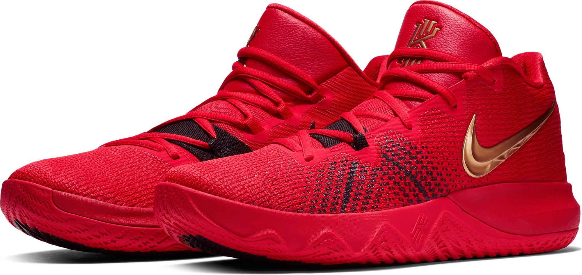 Nike Rubber Kyrie Flytrap Basketball Shoes in Red/Gold (Red) for Men | Lyst