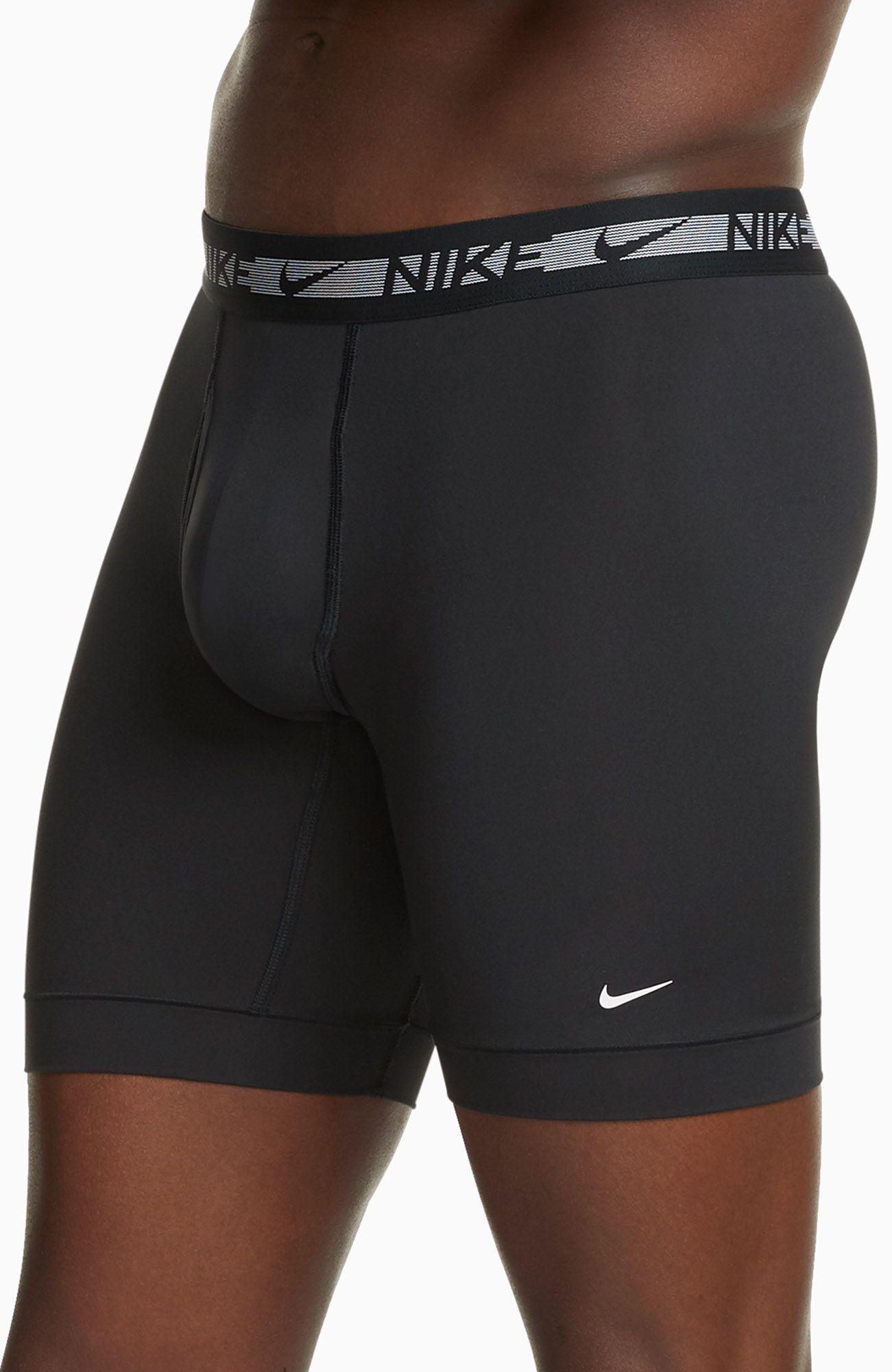 Nike Flex Micro Long Boxer Briefs – 3 Pack in Black for Men - Lyst