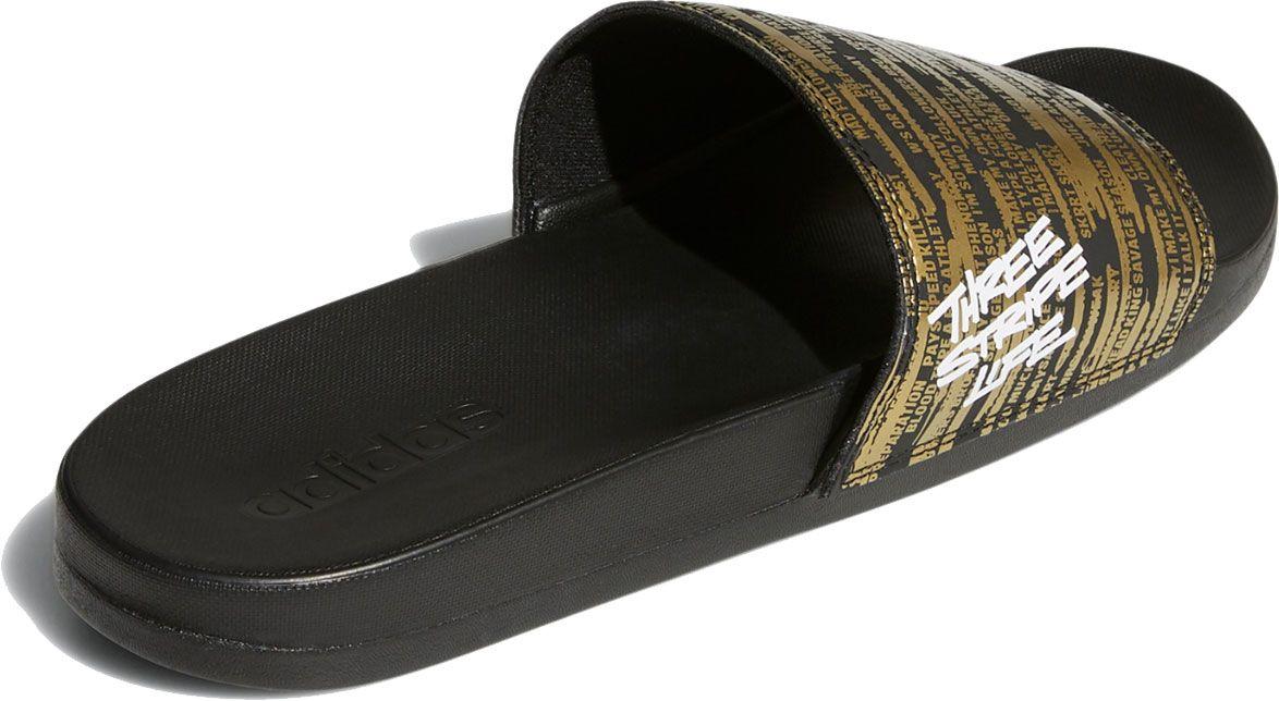 adidas three stripe life slides