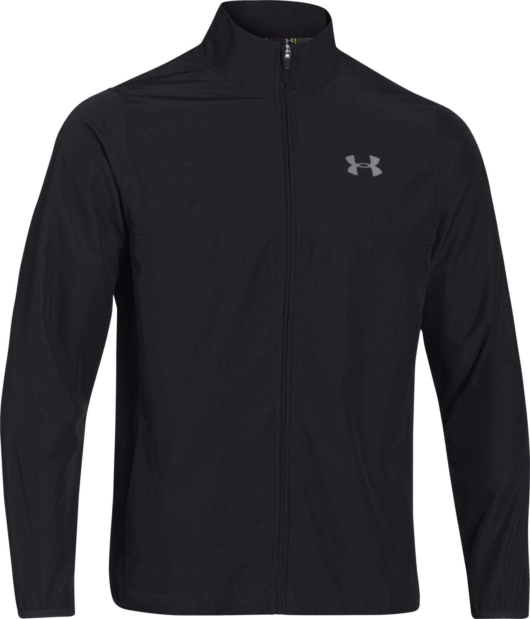 Under Armour Synthetic Vital Warm-up Full Zip Jacket in Black/Black ...