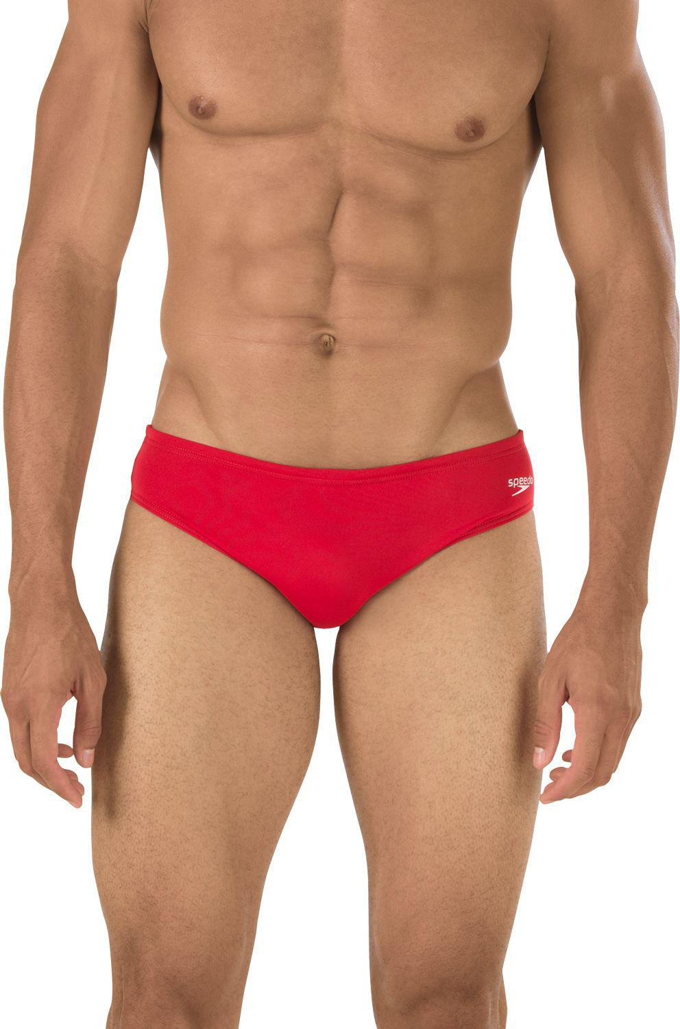 Speedo Synthetic Solar 1" Brief in Red for Men - Lyst