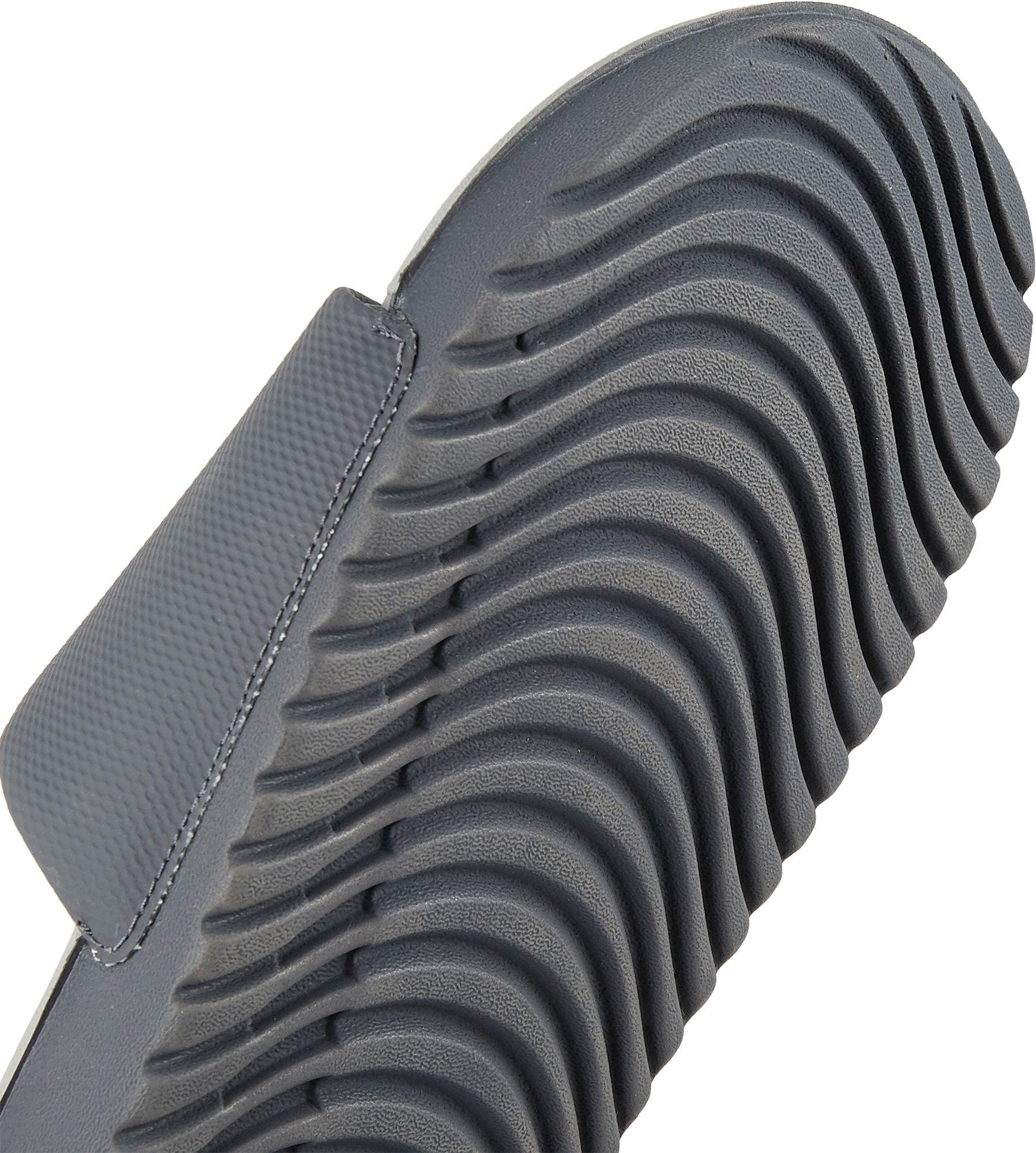nike kawa slide gray