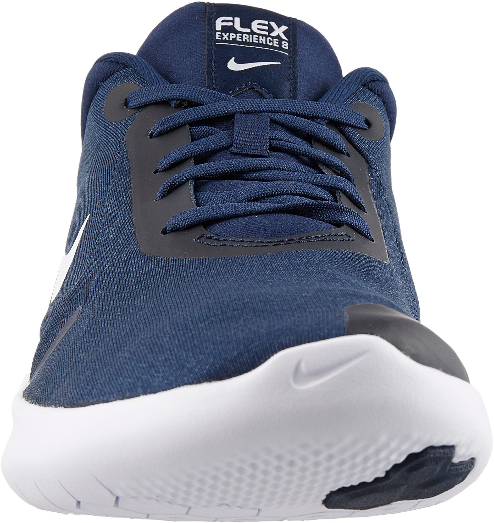 Nike Synthetic Flex Experience Rn 8 Running Shoes in Navy/White (Blue ...