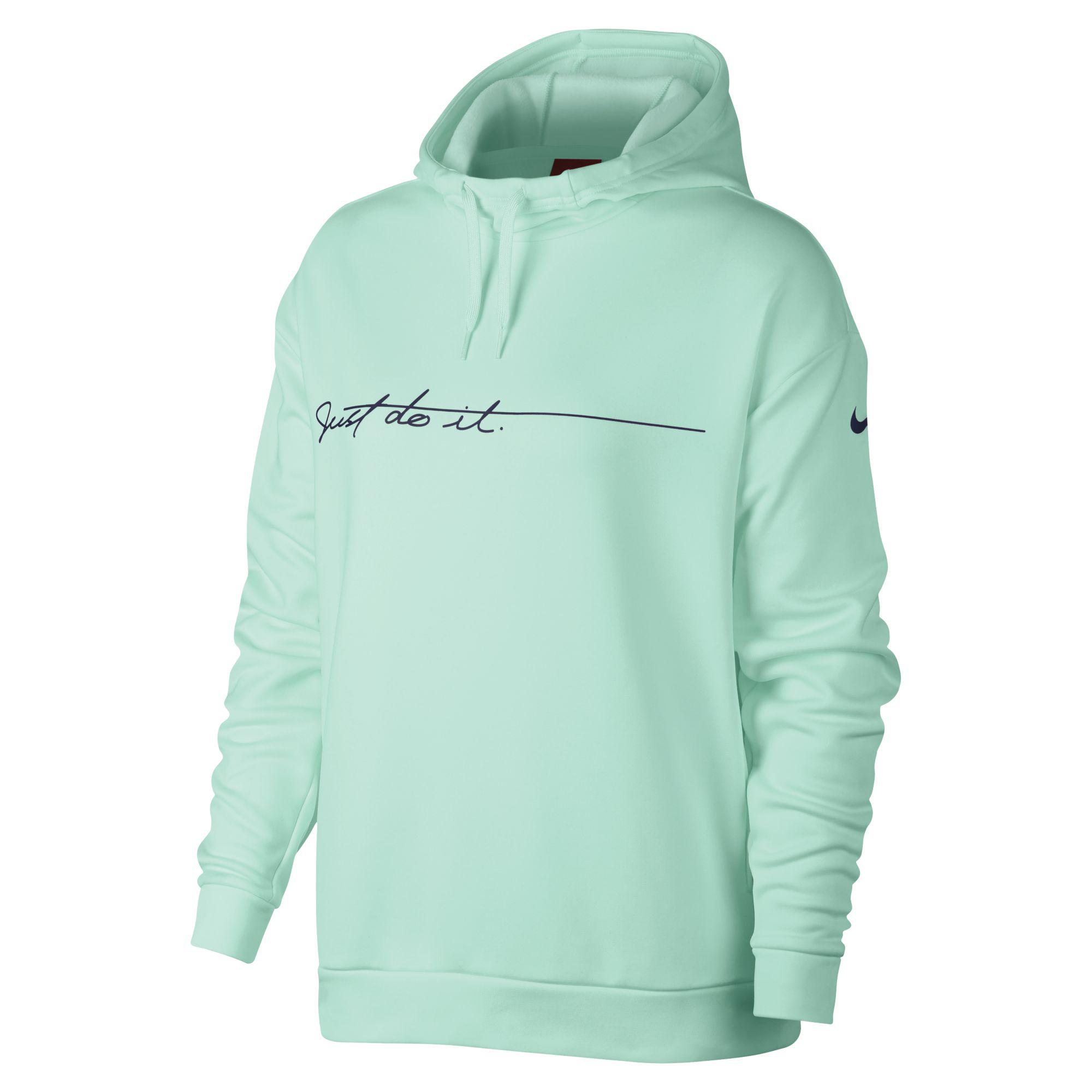 women's nike therma graphic fleece training top