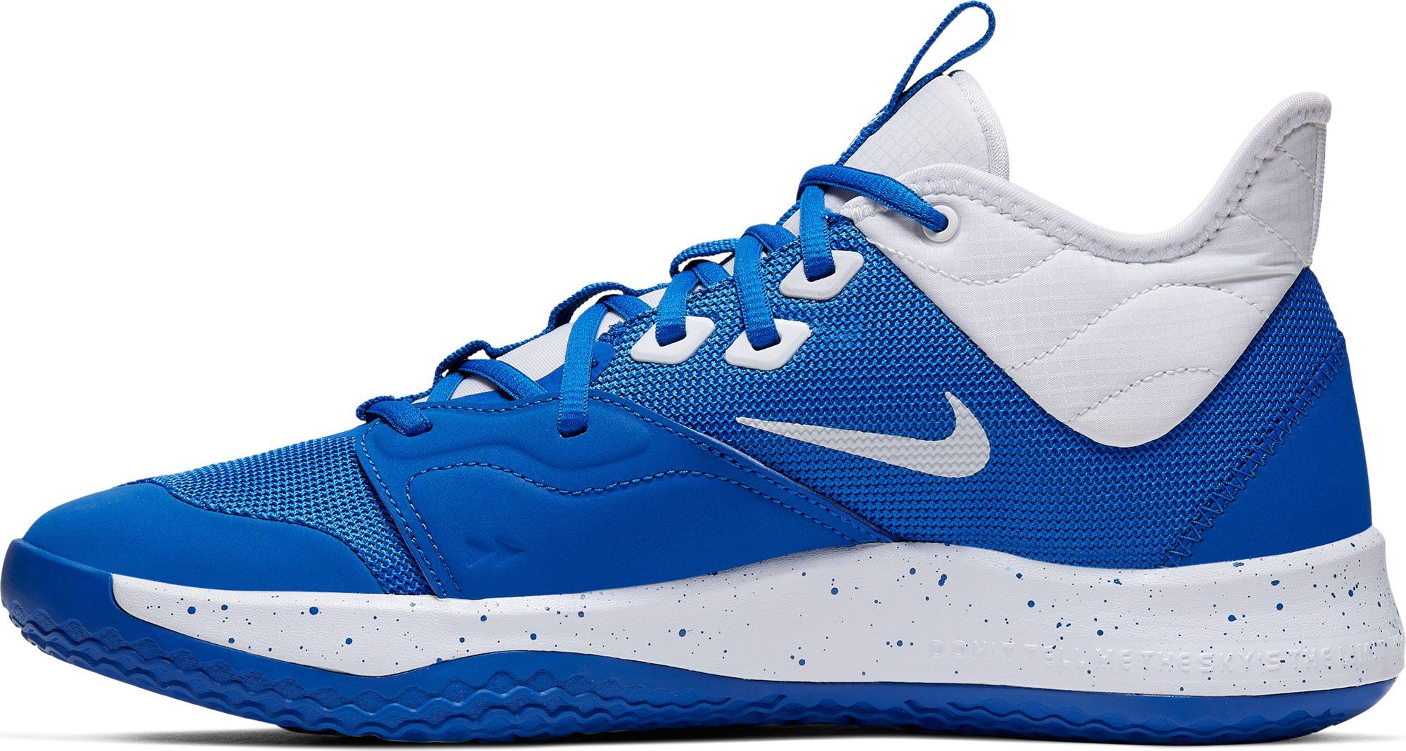 Nike Pg3 Basketball Shoes in Blue/White 