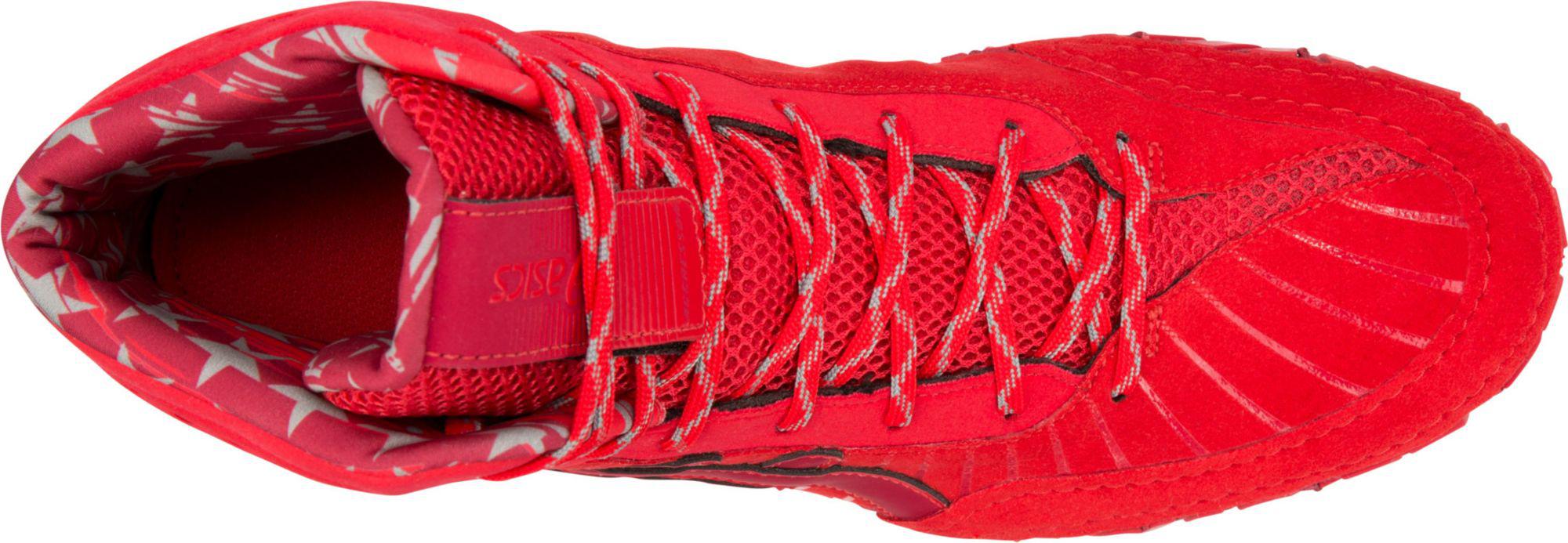 asics aggressor 4 red