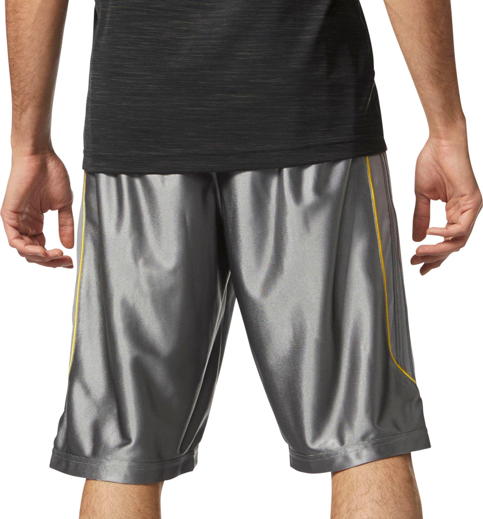 adidas Synthetic 3g Dazzle Basketball Shorts in Grey (Gray) for Men | Lyst