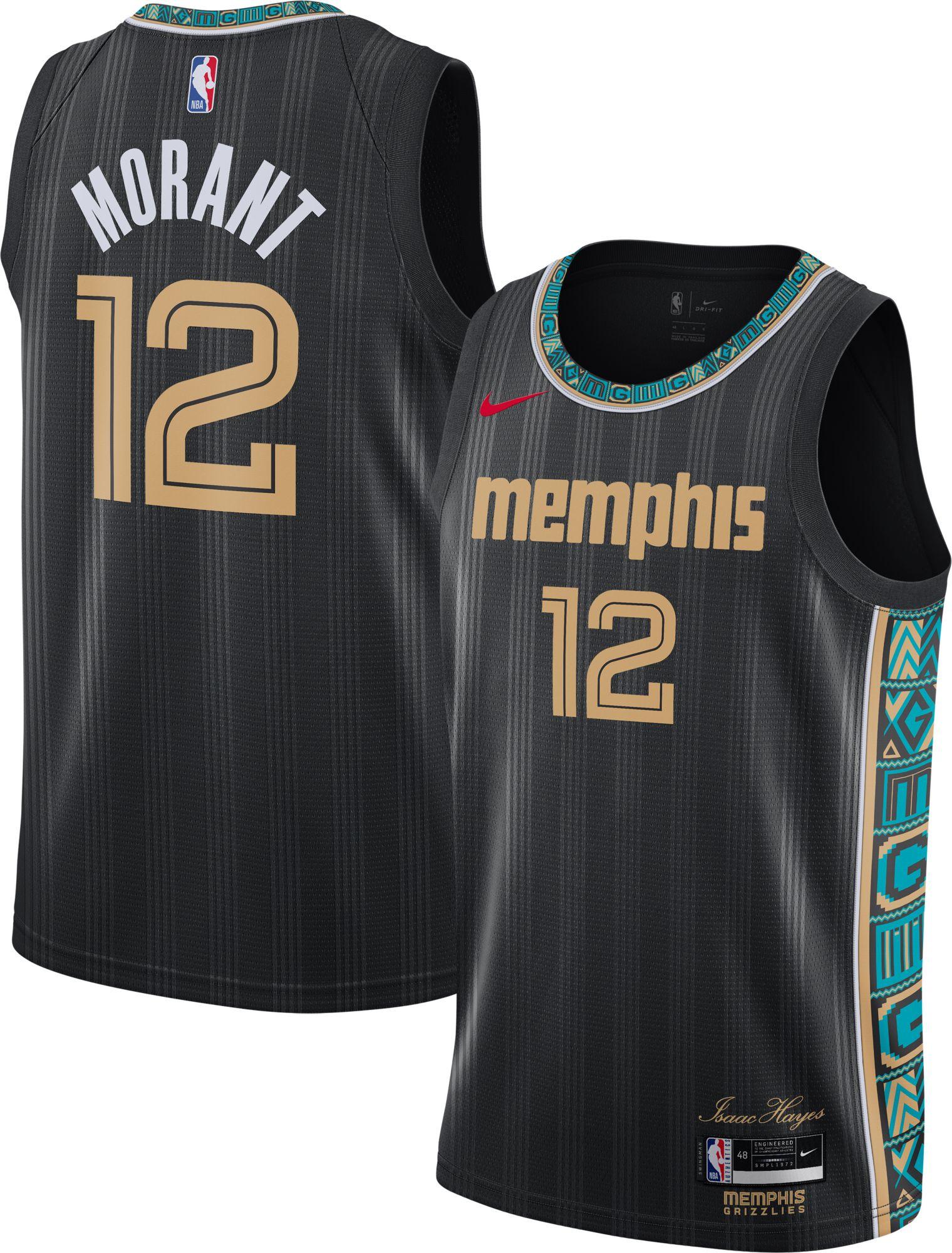 Nike 2020-21 City Edition Memphis Grizzlies Ja Morant #12 Dri-fit