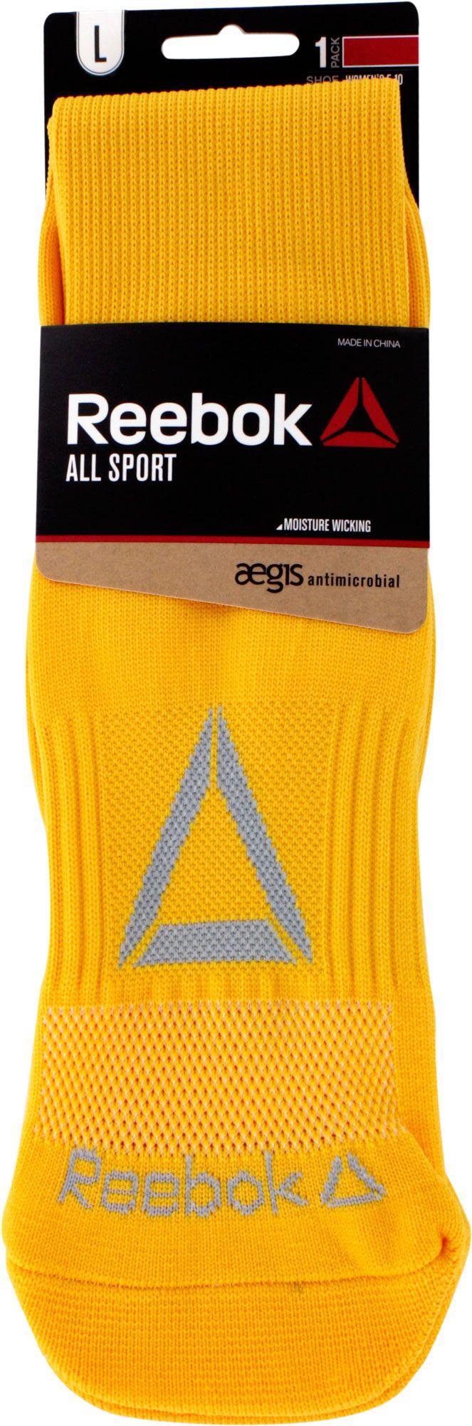 Reebok All Sport Athletic Knee High Socks in Gold (Metallic) for Men Lyst