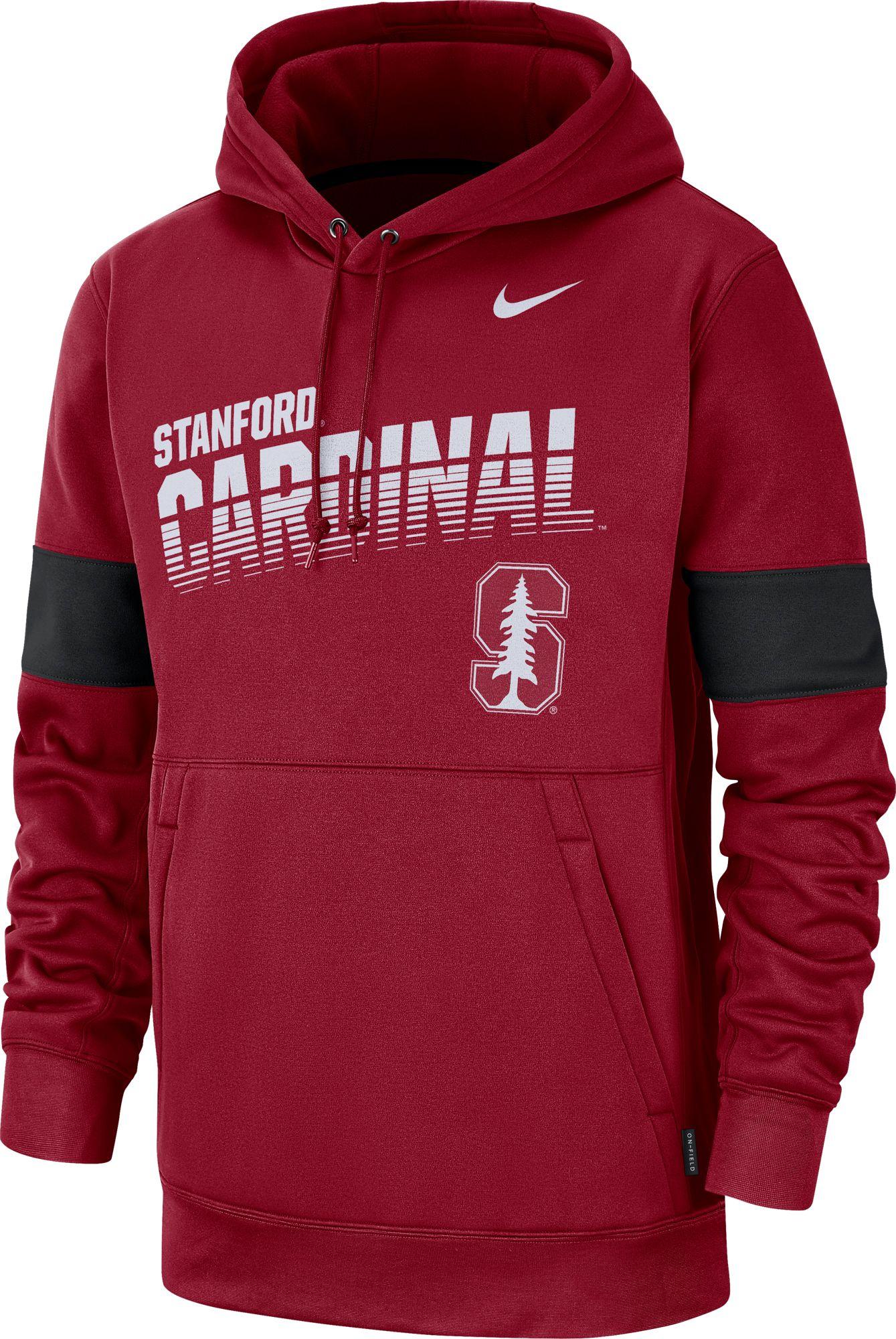Nike Stanford Cardinal Therma Football Sideline Pullover Cardinal ...
