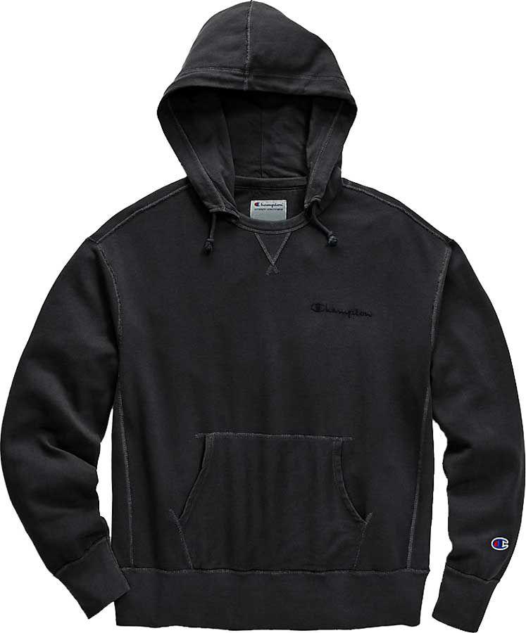 champion men's vintage dye fleece pullover hoodie