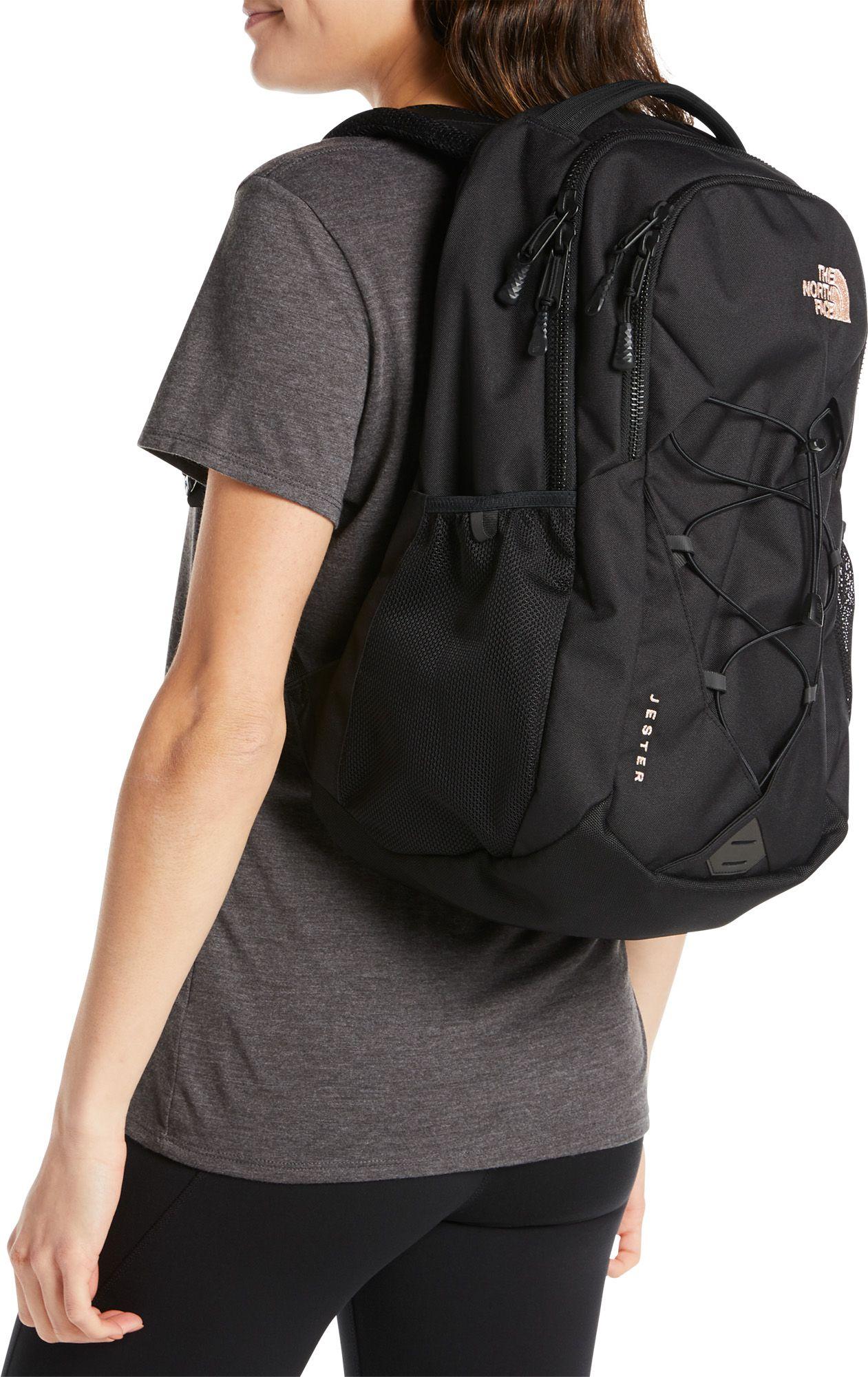 the north face women's jester luxe backpack rose gold