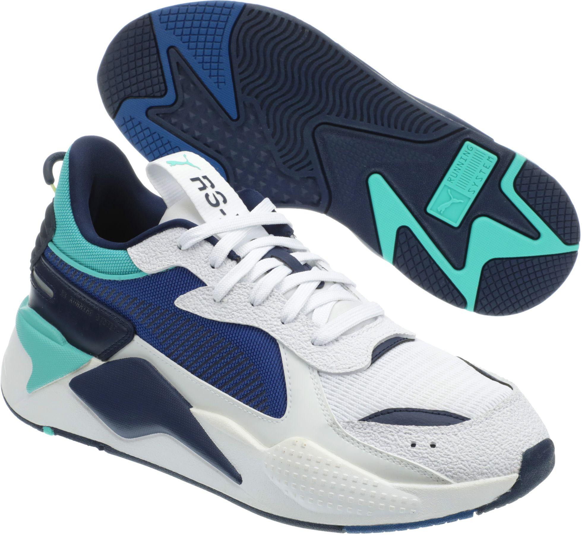 PUMA Rs-x Hard Drive Shoes in White/Blue (Blue) for Men - Lyst