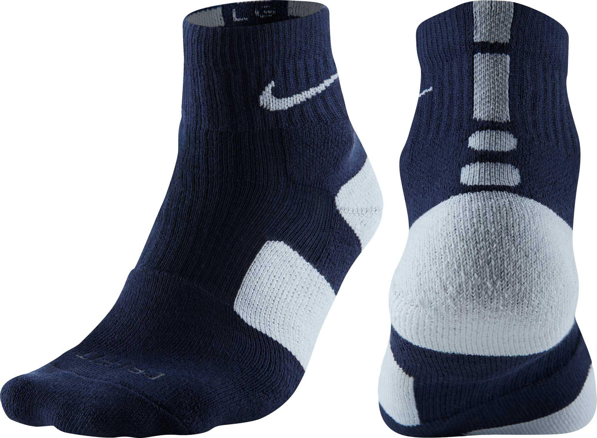 Quarter Basketball Socks in Navy 