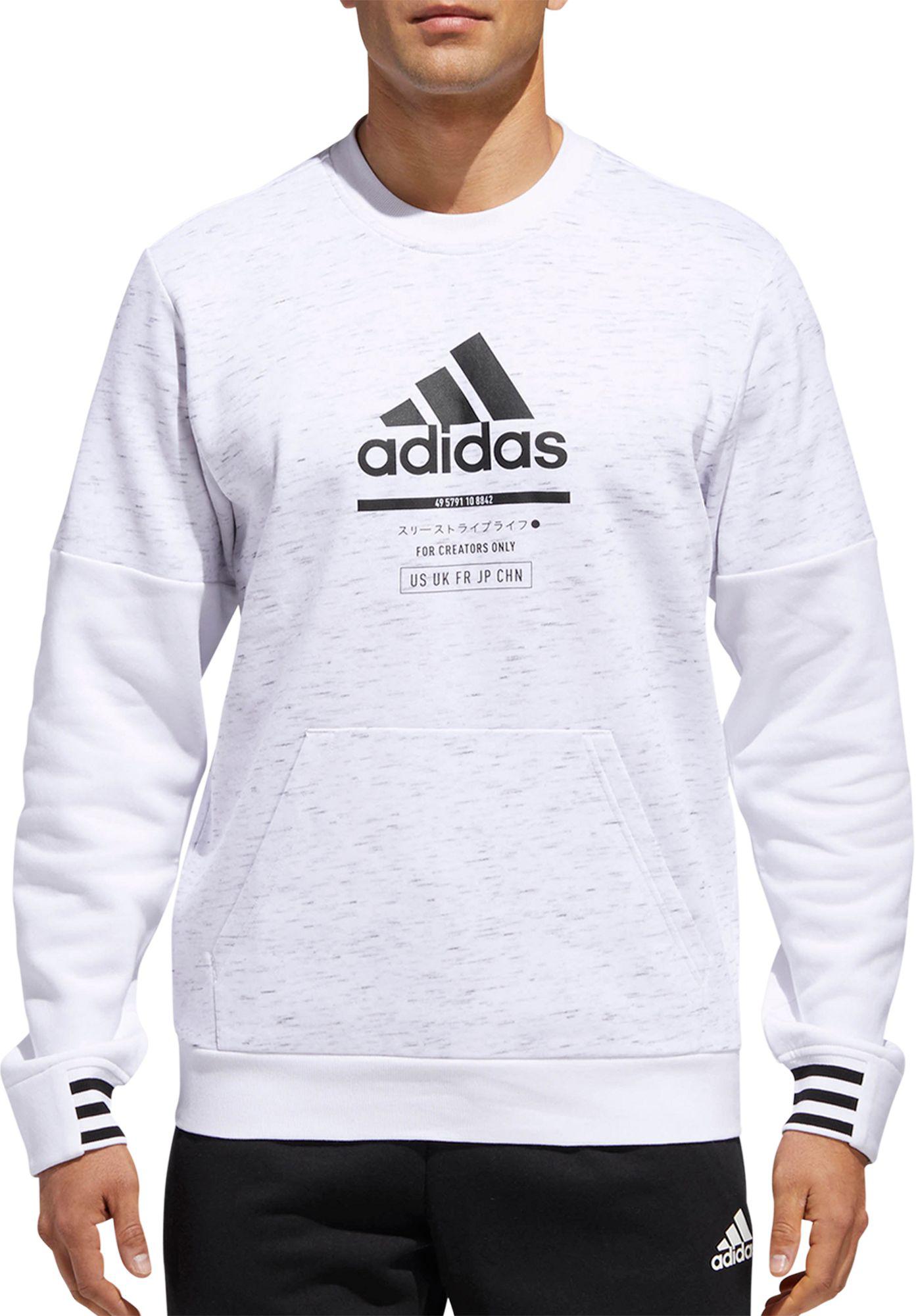 adidas Fleece Post Game Crew Sweatshirt 