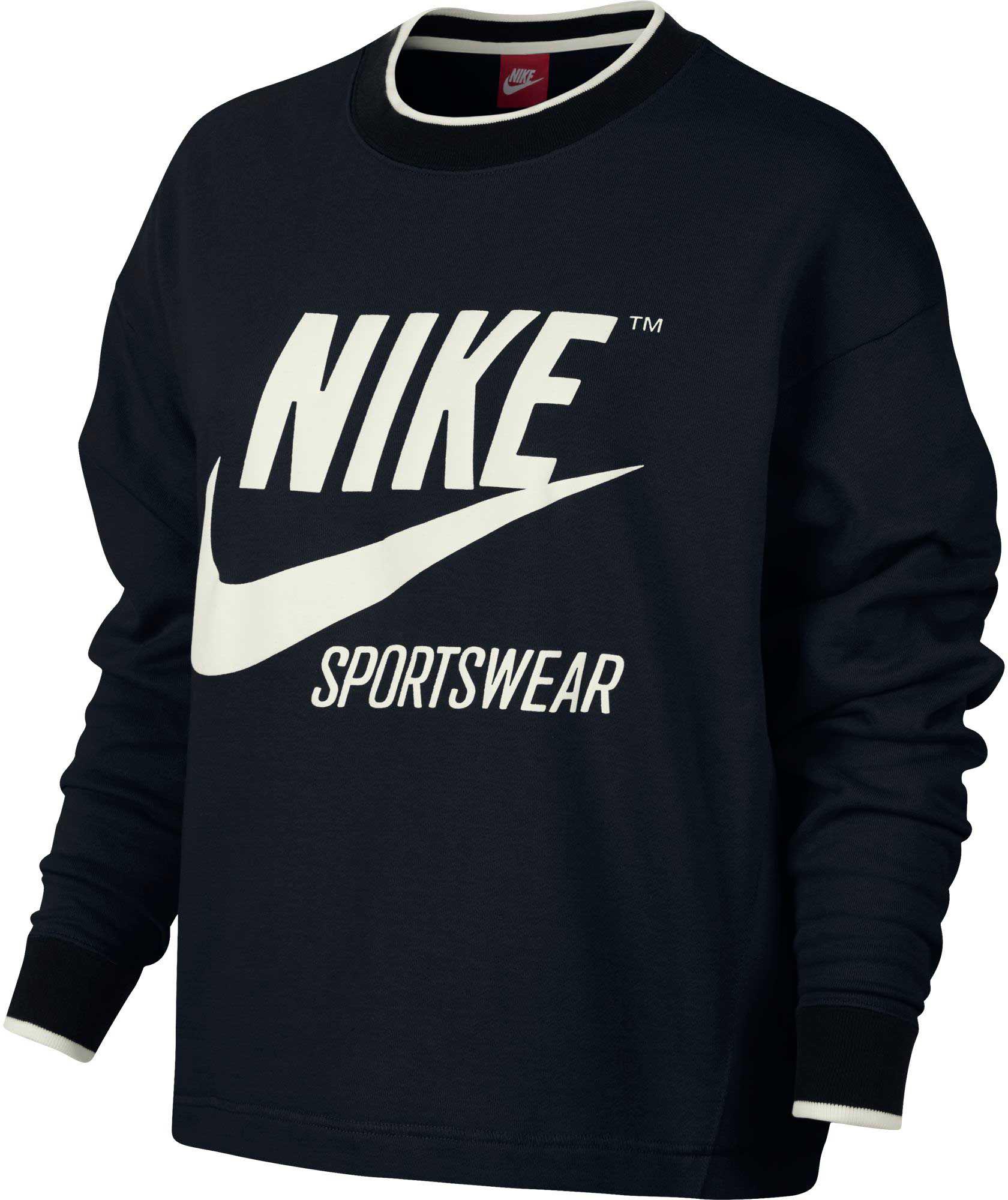 nike sportswear archive logo sweatshirt