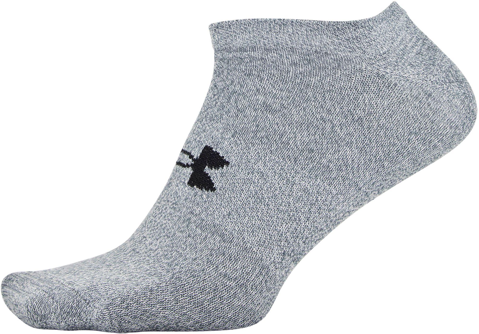 Under Armour Essential Lite No Show Socks 6 Pack in Gray for Men Lyst