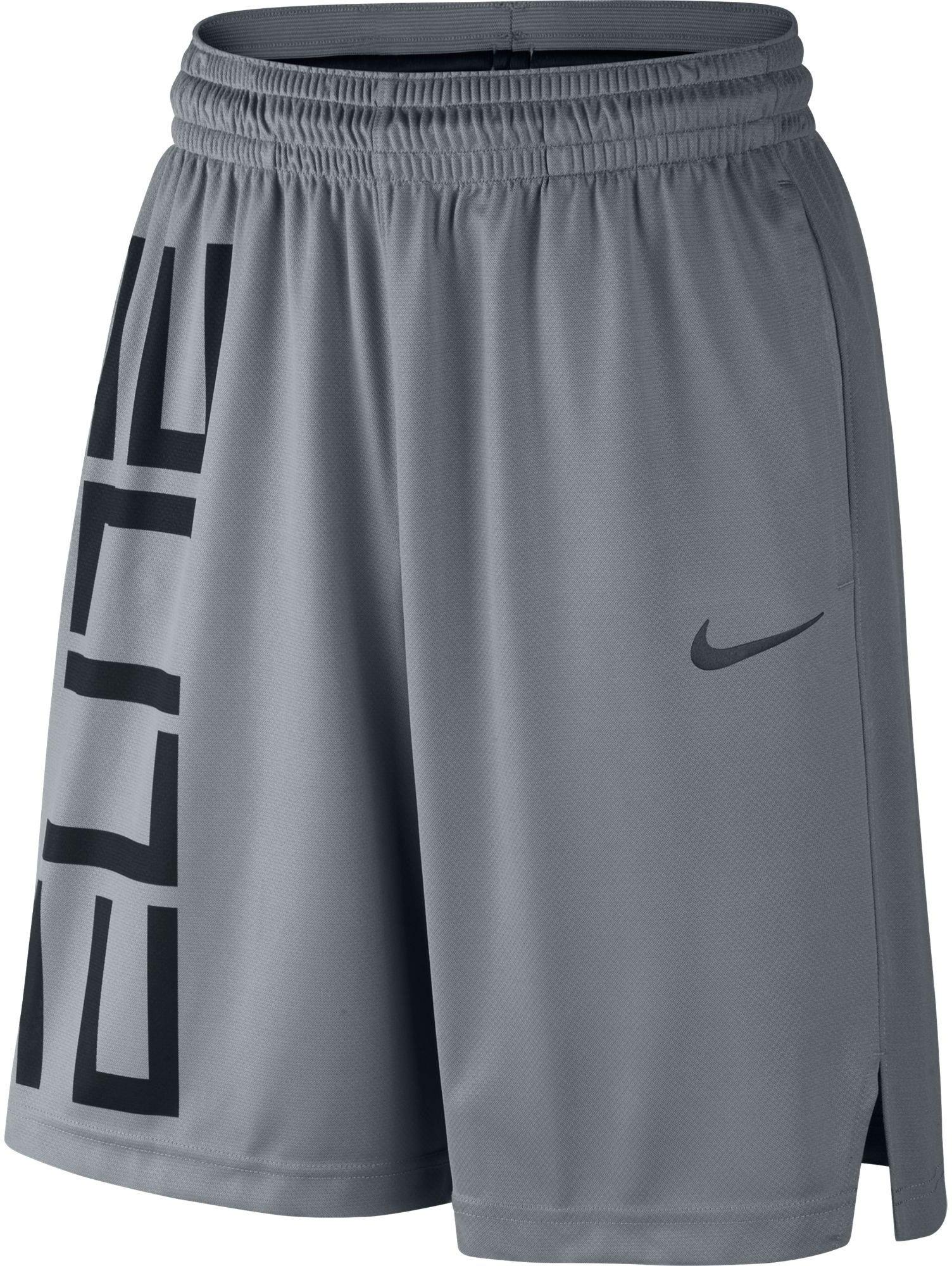 Nike Synthetic 9'' Elite Wordmark Graphic Basketball Shorts in Cool Grey/Black (Gray) for Men - Lyst