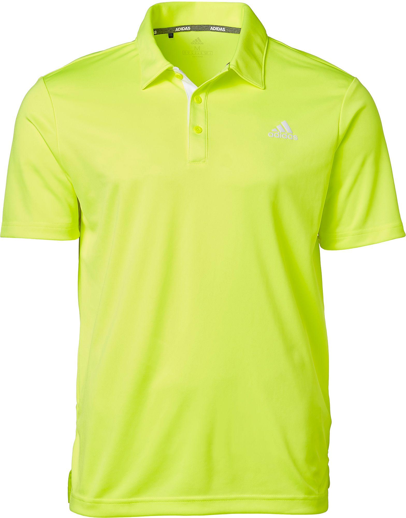 adidas Drive Novelty Solid Golf Polo in Yellow for Men Lyst