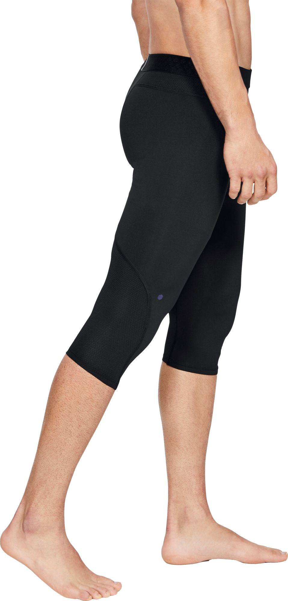 Under Armour Synthetic Rush Select Basketball Knee Tights (regular And Big & Tall) in Black 
