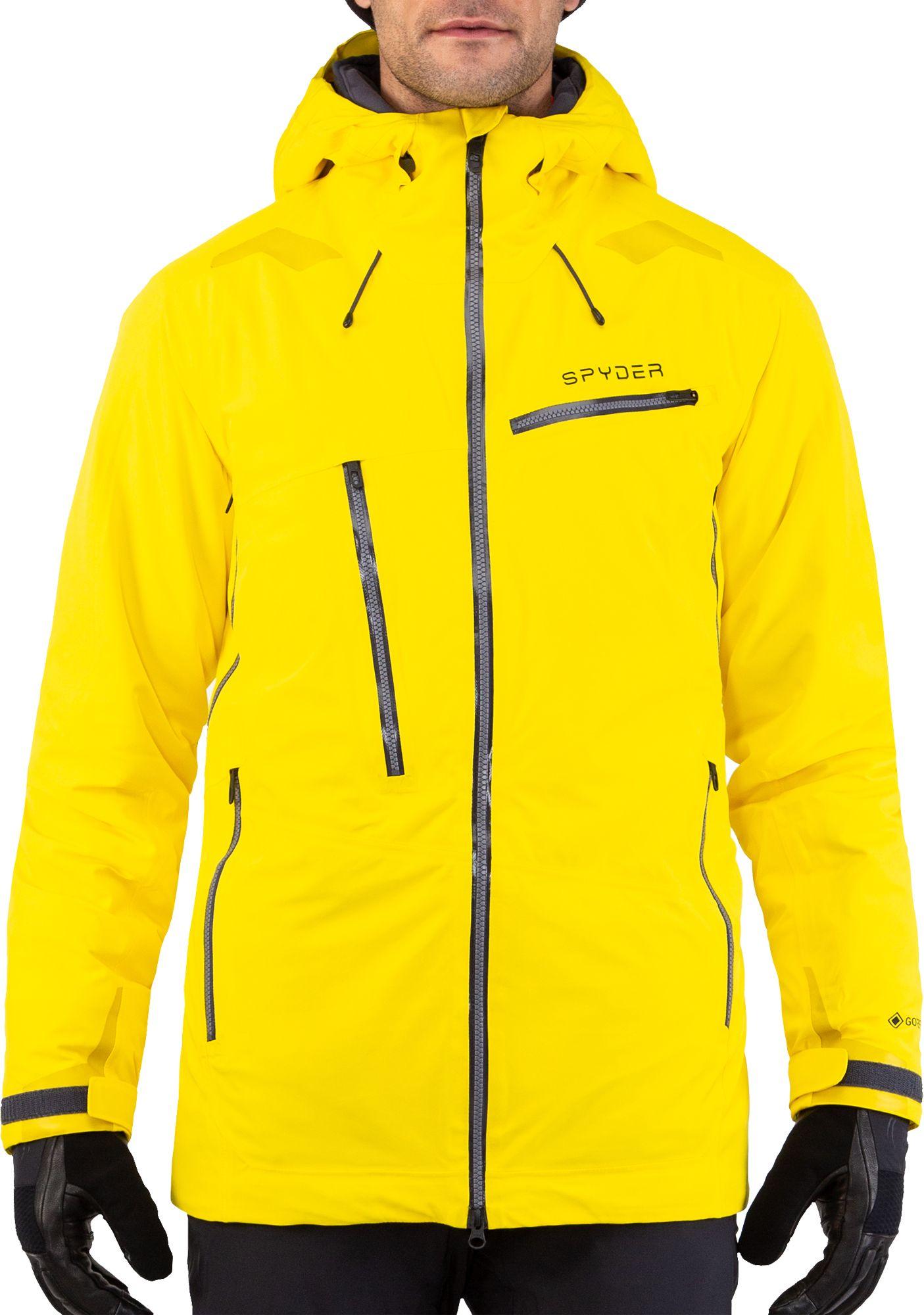 Spyder Hokkaido Gtx Ski Jacket in Yellow for Men - Lyst