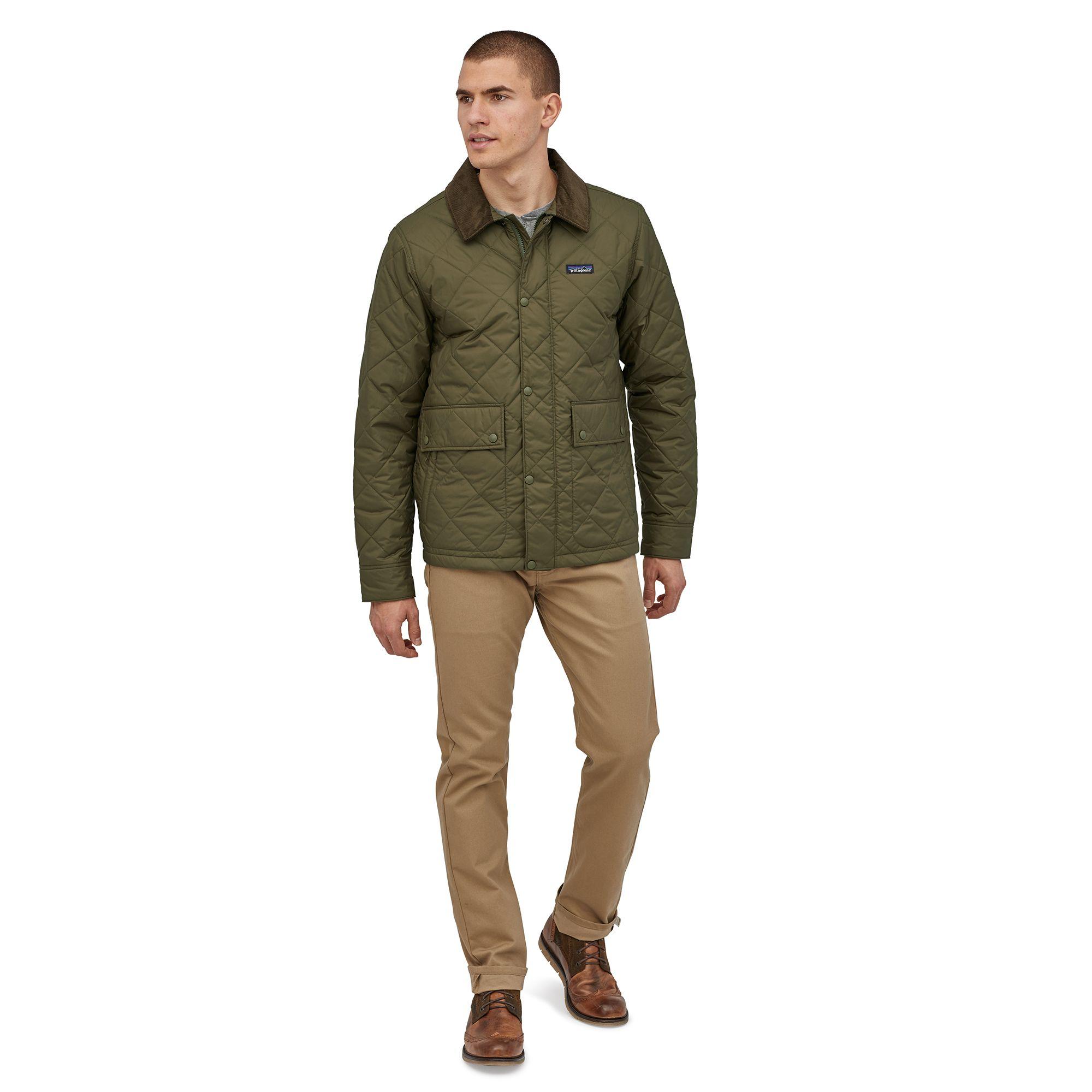 Patagonia Corduroy Diamond Quilted Jacket in Green for Men Lyst
