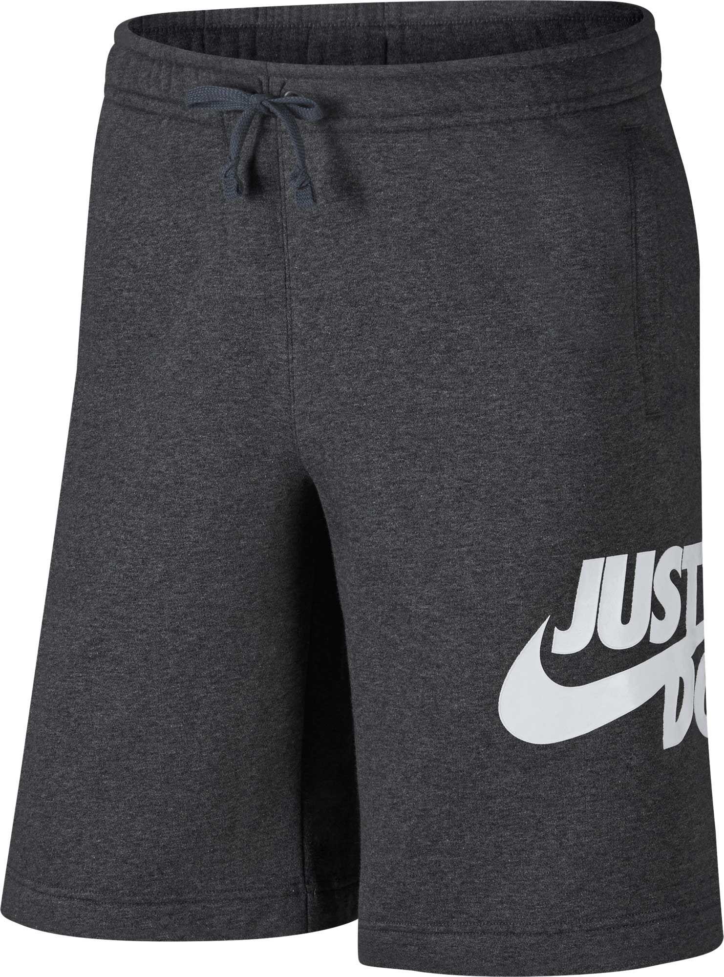 men's nike sportswear just do it fleece shorts