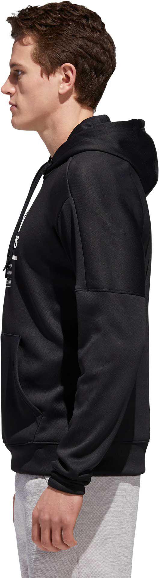 adidas Team Issue Fleece Hoodie in Black White (Black) for Men - Lyst