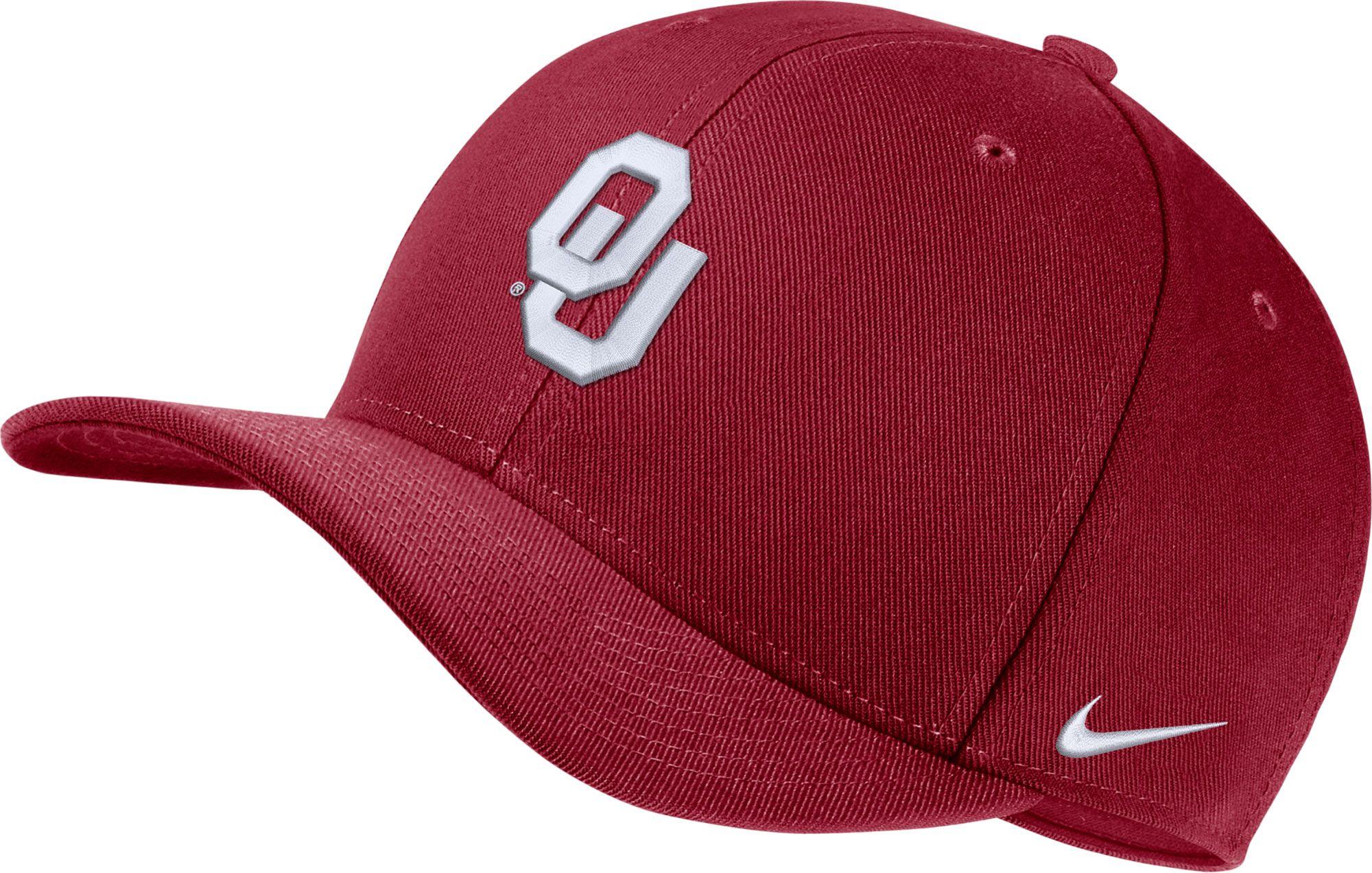Nike Oklahoma Sooners Crimson Classic99 Swoosh Flex Hat in Red for Men