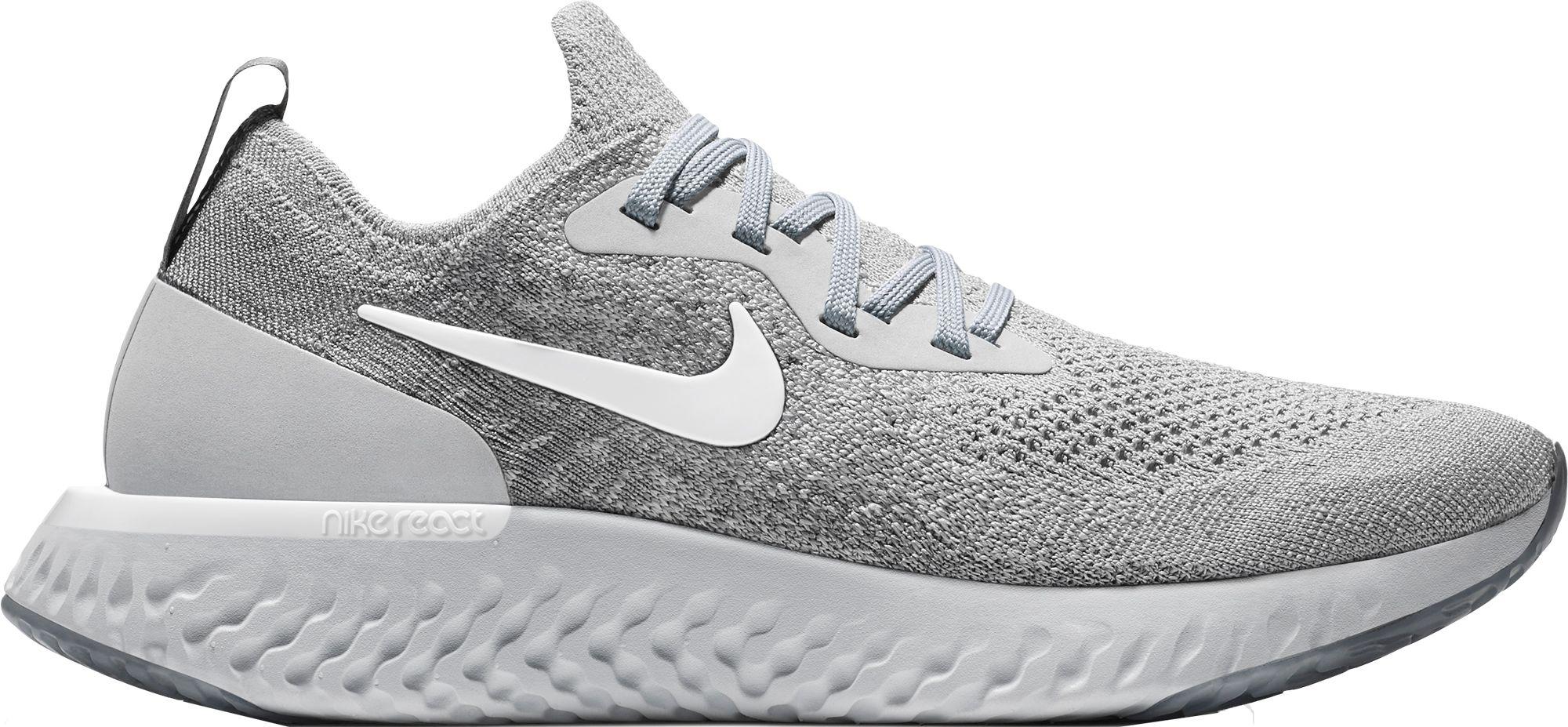 nike react flyknit gray