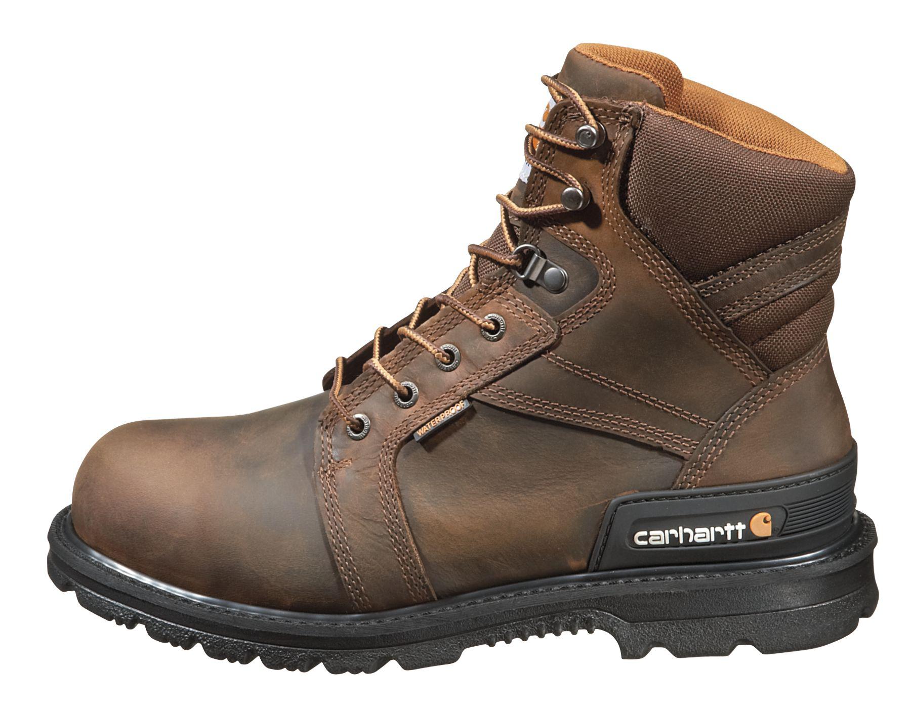 Carhartt Leather 6'' Heel Stabilizer Safety Toe Waterproof Work Boots ...