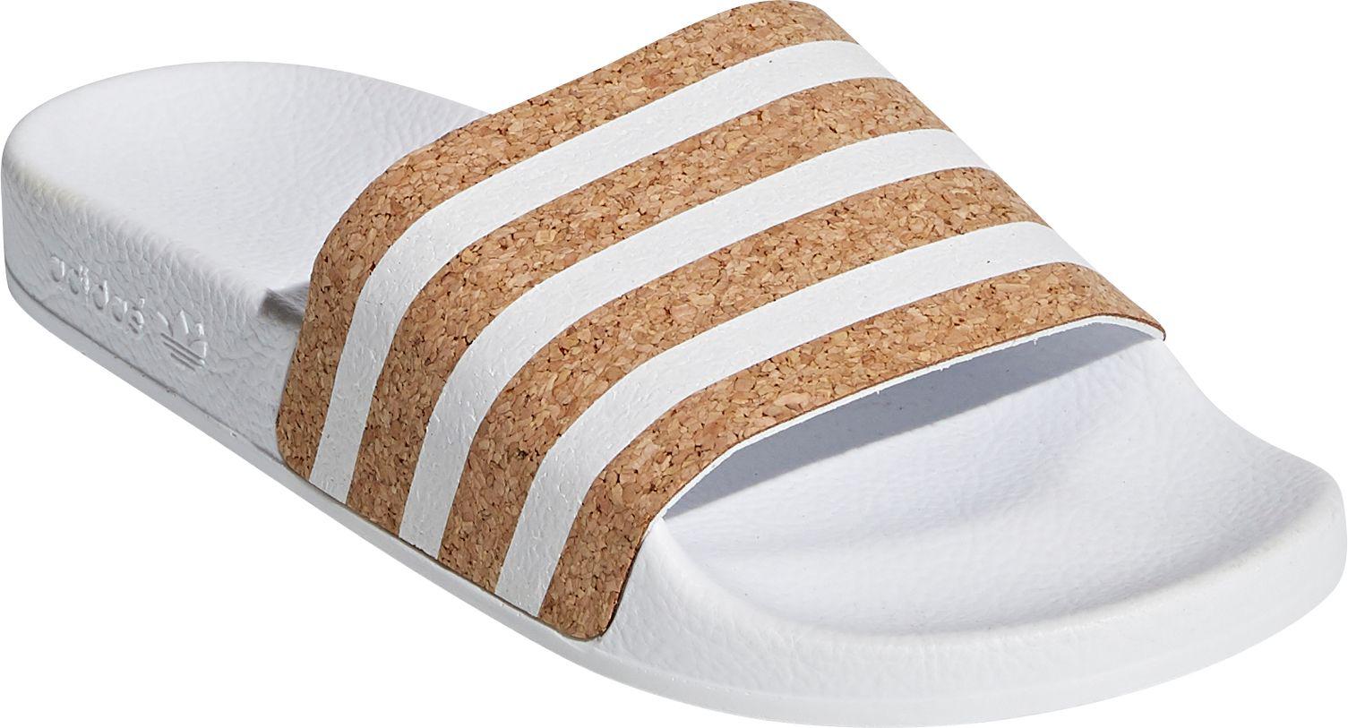 adilette cloudfoam plus cork slides