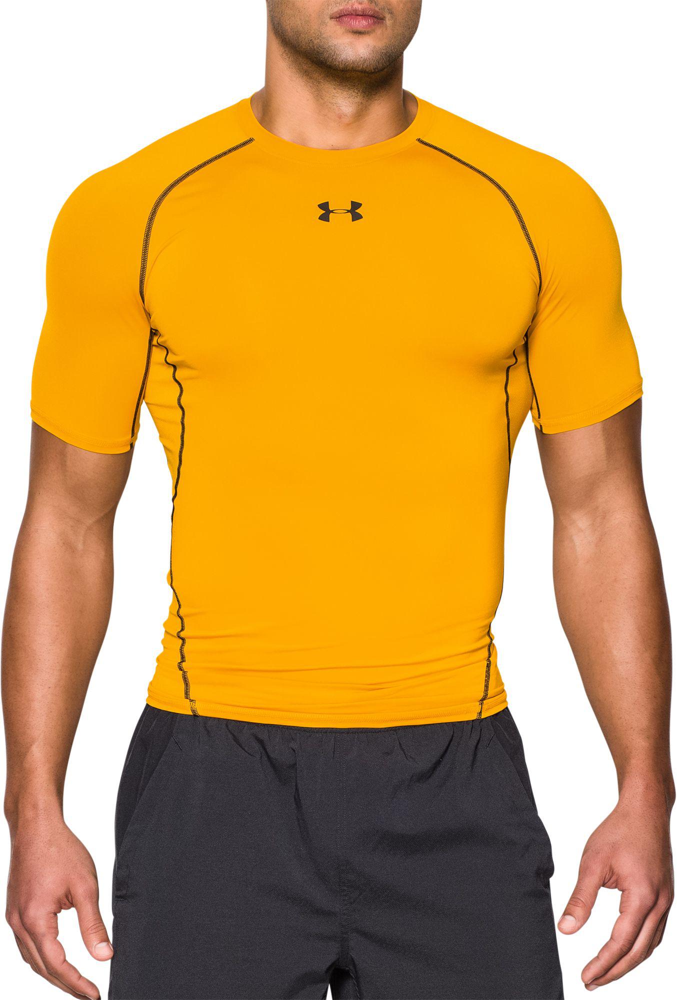 under armour t shirts men yellow