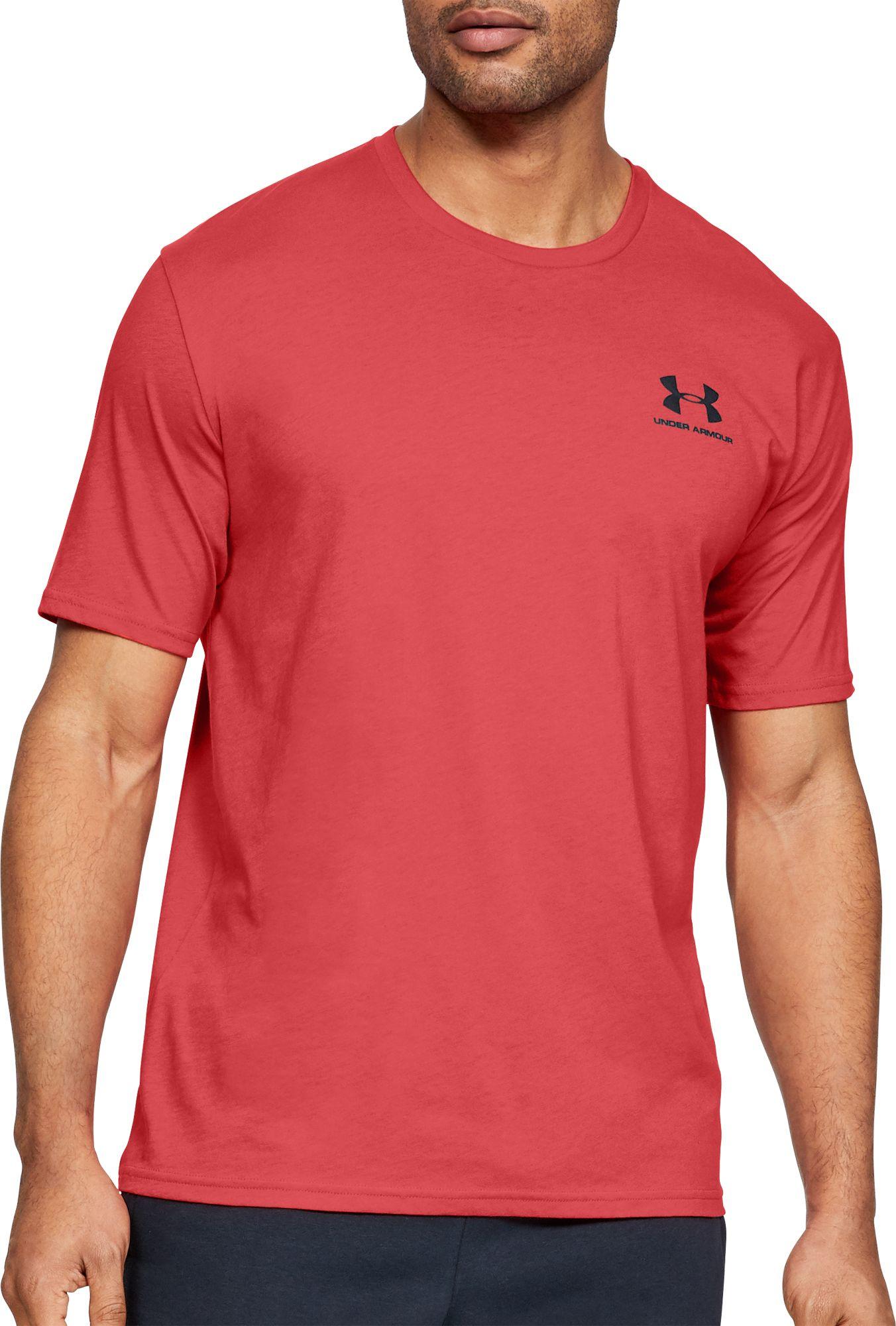 Under Armour Sportstyle Left Chest Graphic T-shirt in Red for Men - Lyst