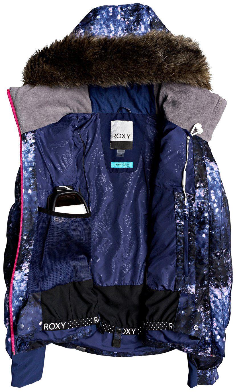 Roxy Synthetic Plus Size Snowstorm Snow Jacket in Blue Lyst