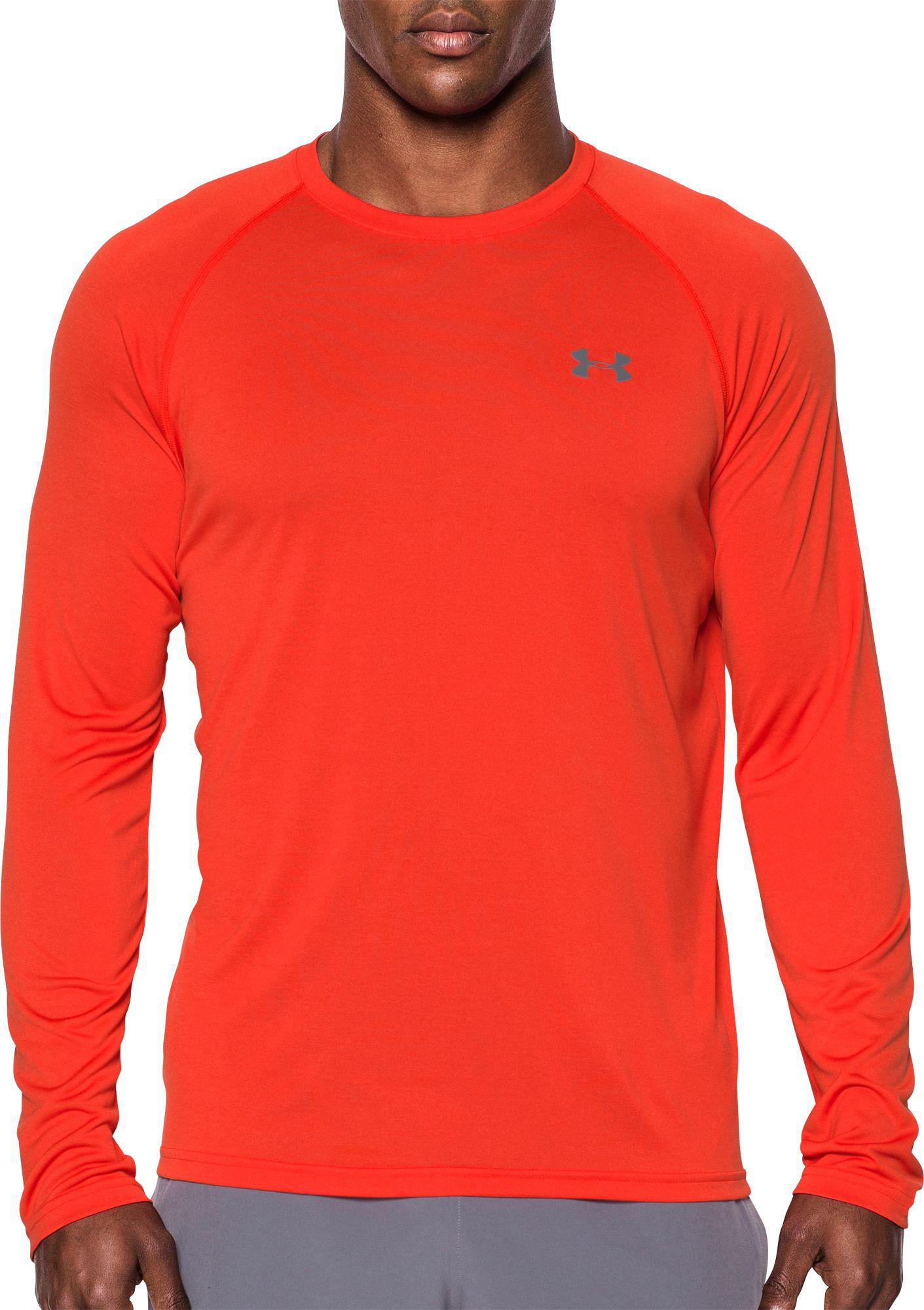 orange under armour long sleeve