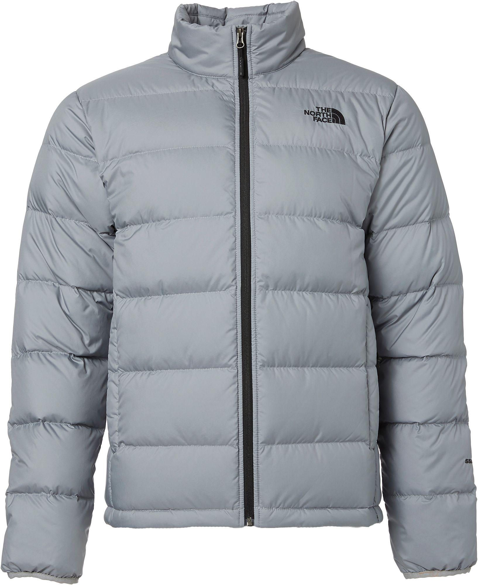 grey north face bubble jacket